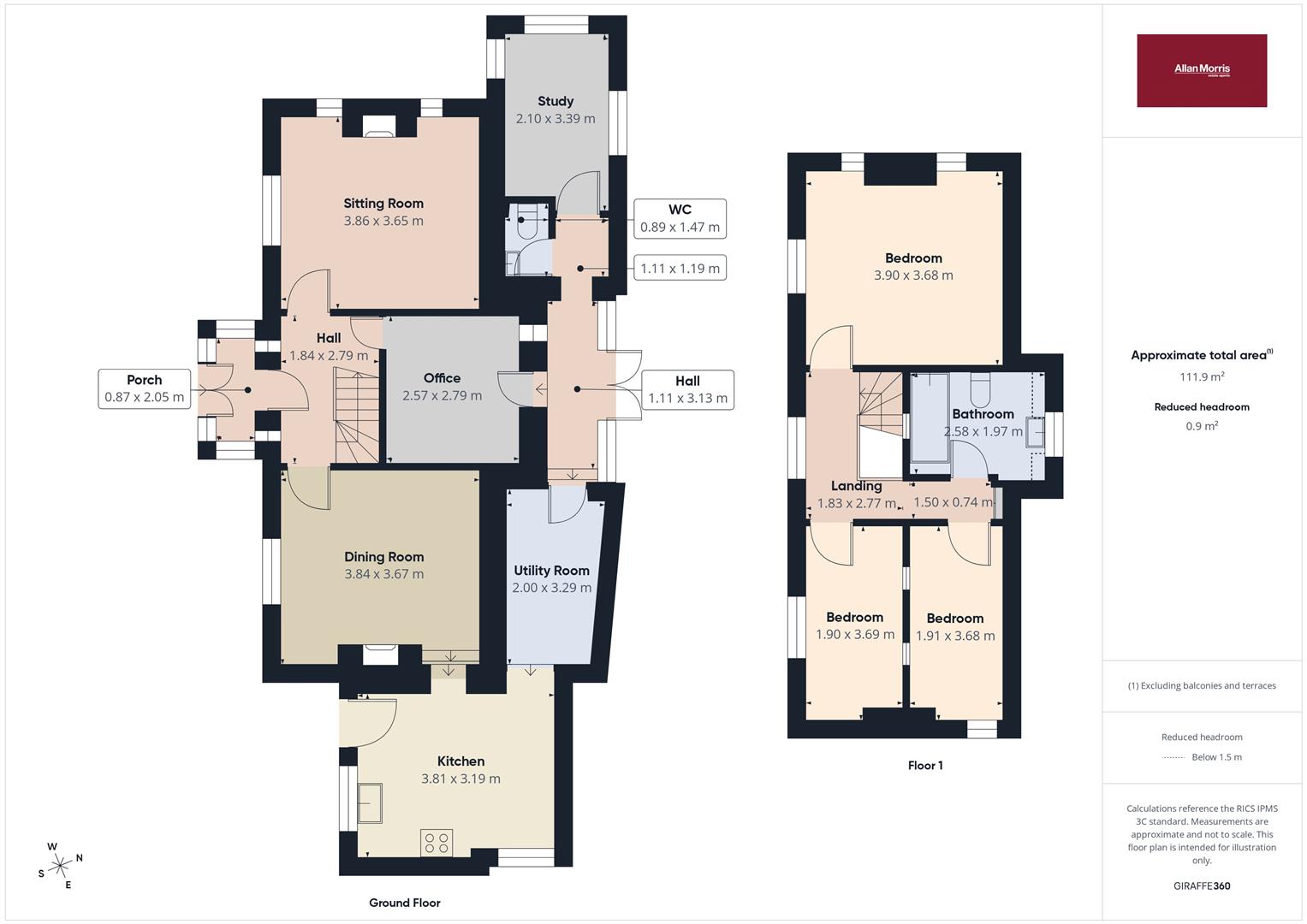 Mount Villa, 135, West Malvern Road, Malvern floorplan