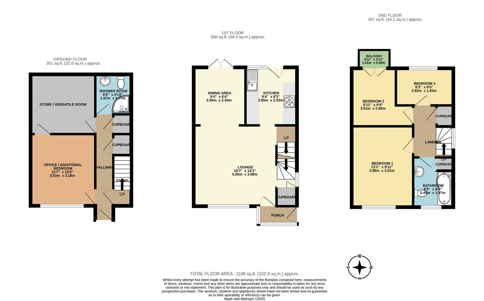 37, Tucker Close, Plymouth floorplan