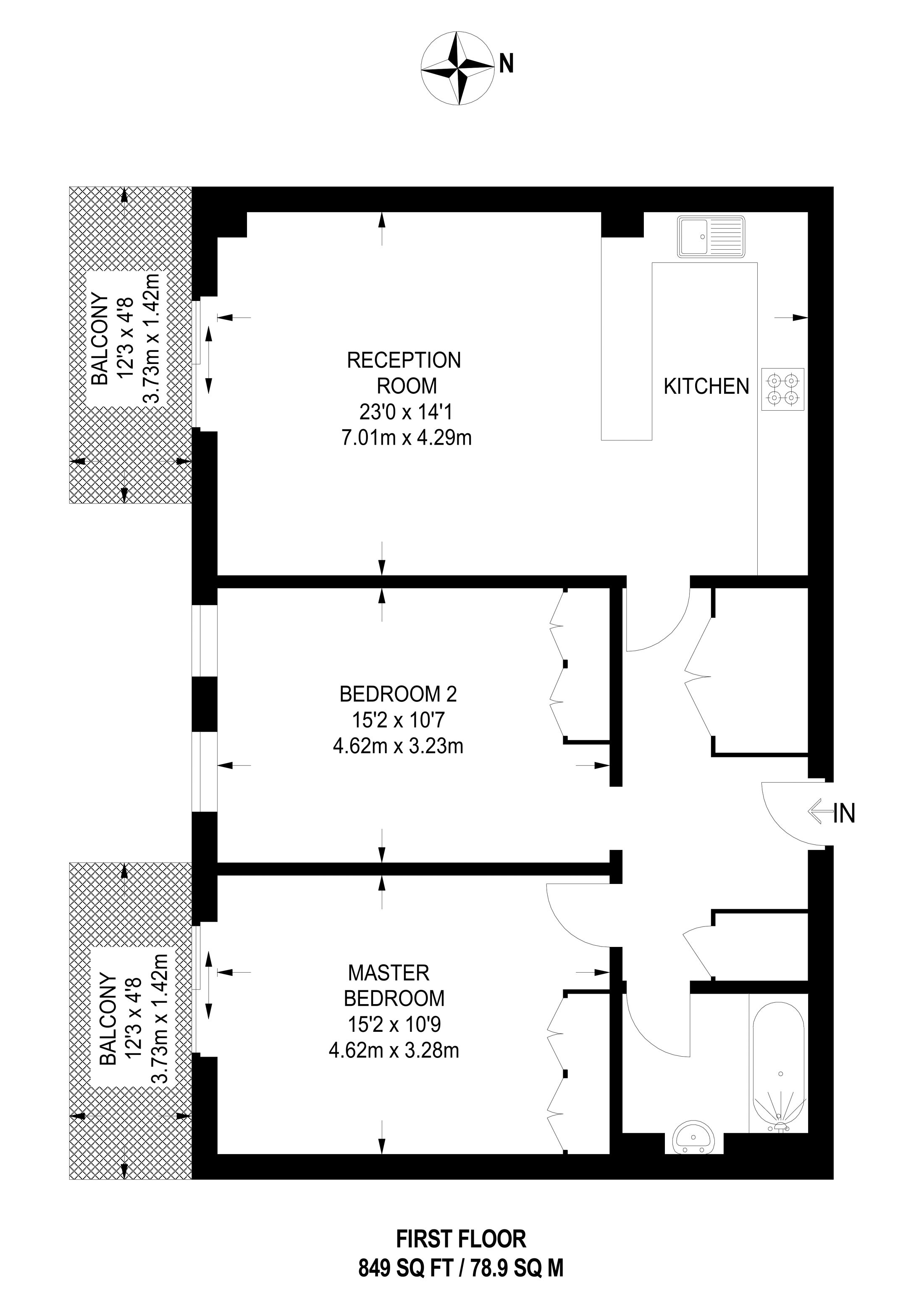 2 Bedrooms Flat to rent in Gideon Road, Battersea SW11
