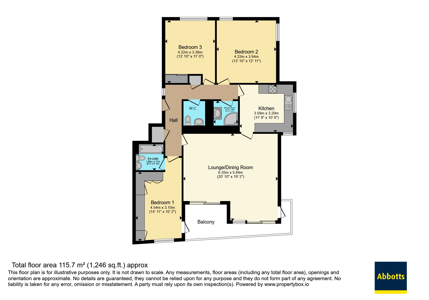 Flat 2, Stangate, 1, The Leas, Essex floorplan