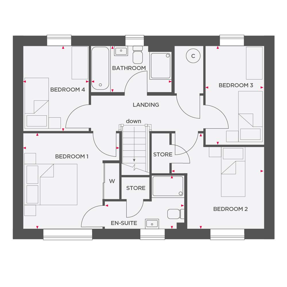 43, Parkhurst Avenue, Clayton-Le-Woods, Chorley floorplan
