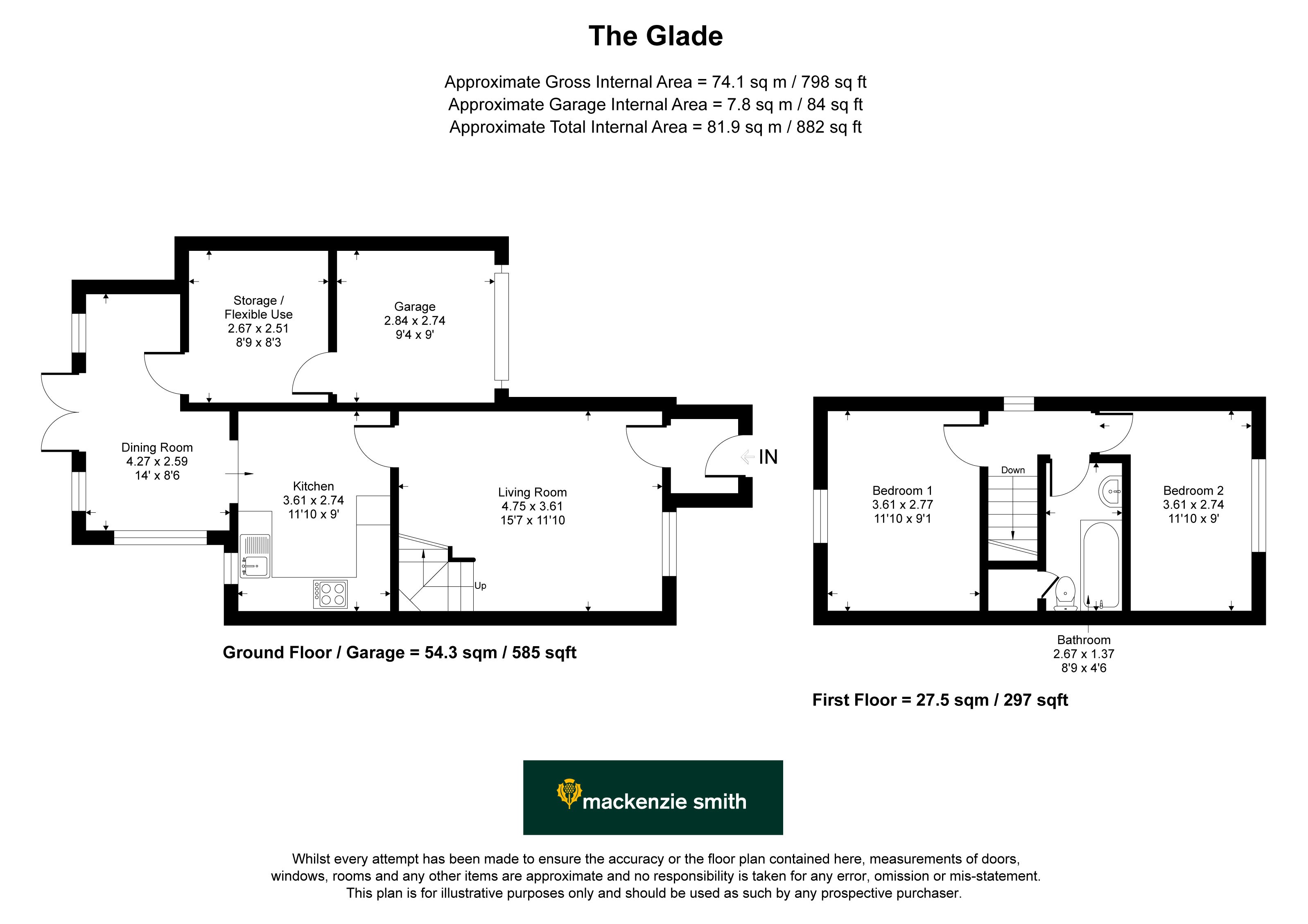 4, The Glade, Camberley floorplan