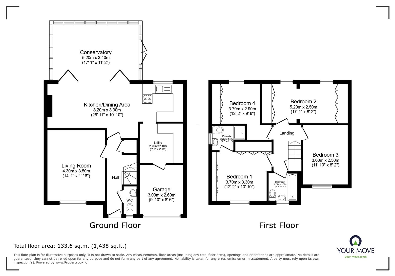 68, Wycombe Drive, Tyldesley floorplan