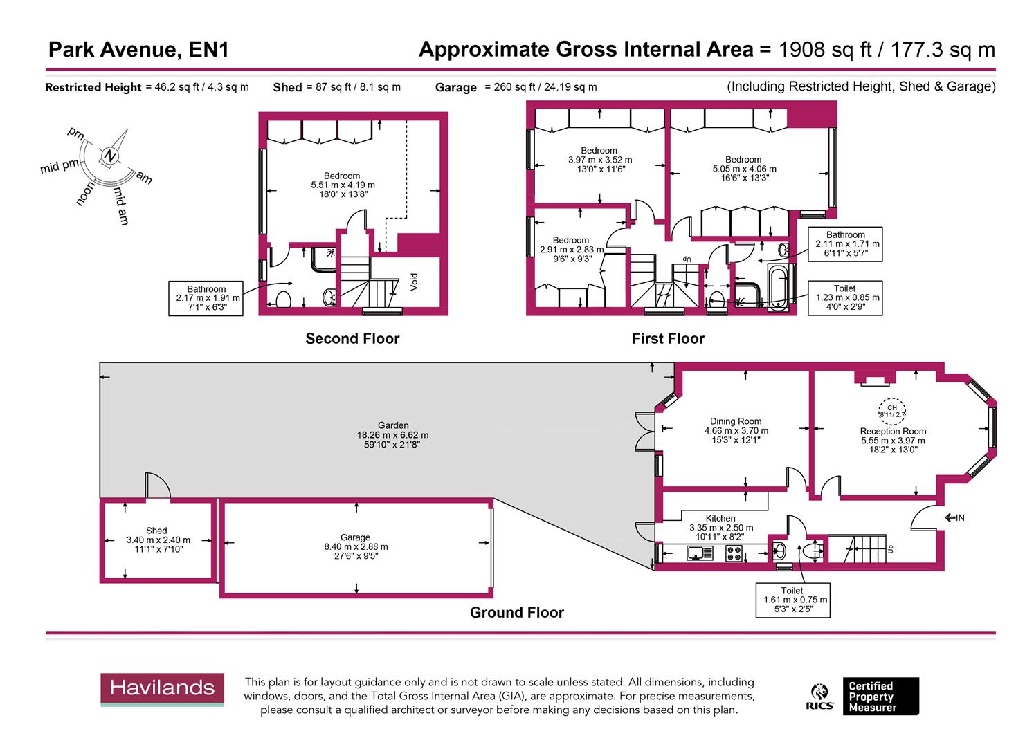 124, Park Avenue, Enfield floorplan