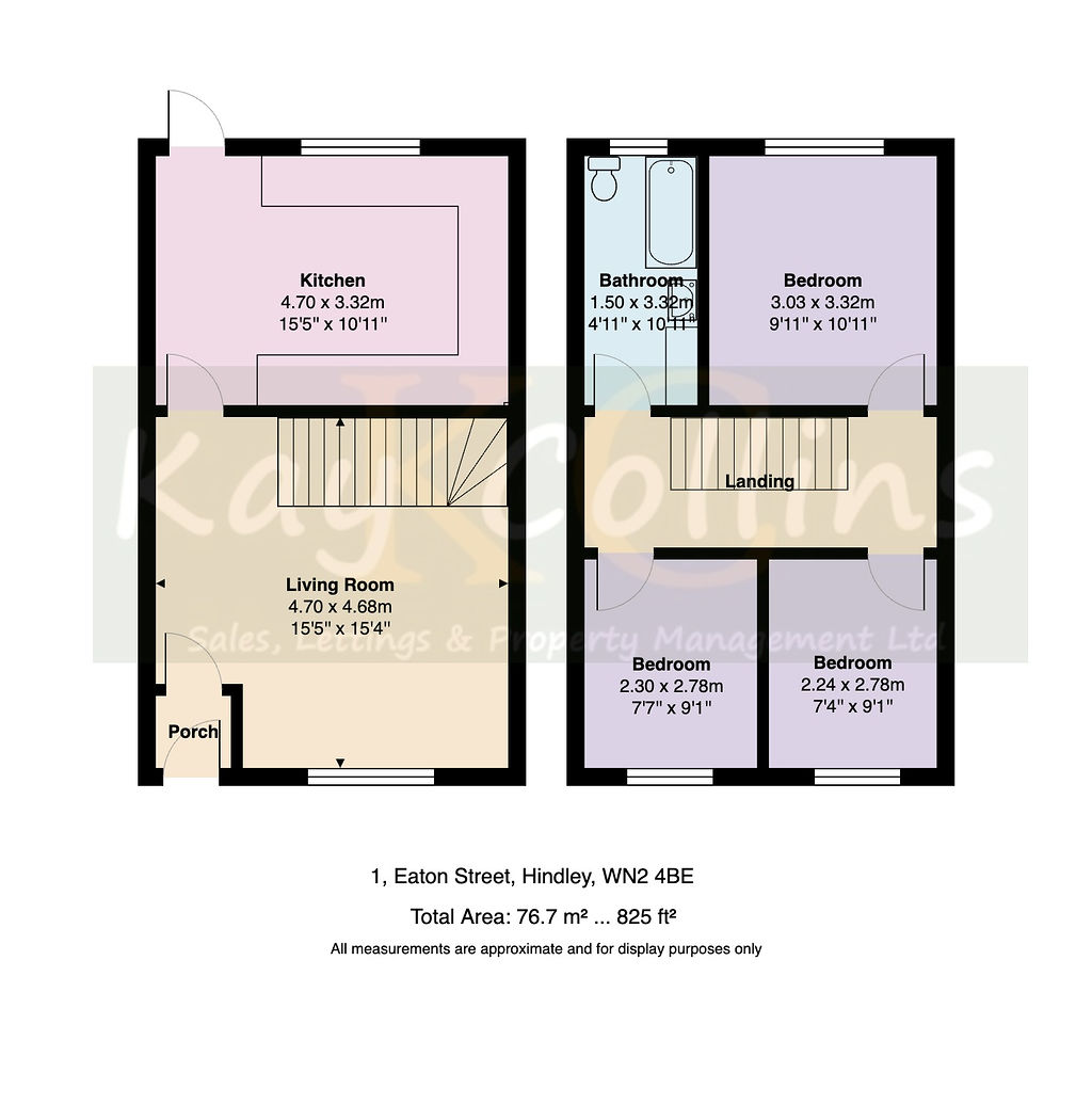 1, Eaton Street, Hindley floorplan