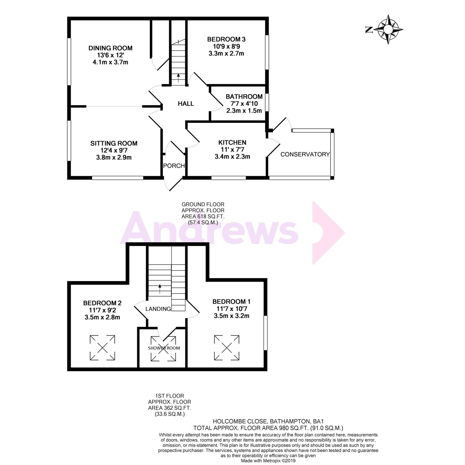 3 Bedrooms Semi-detached house for sale in Holcombe Close, Bathampton, Somerset BA2