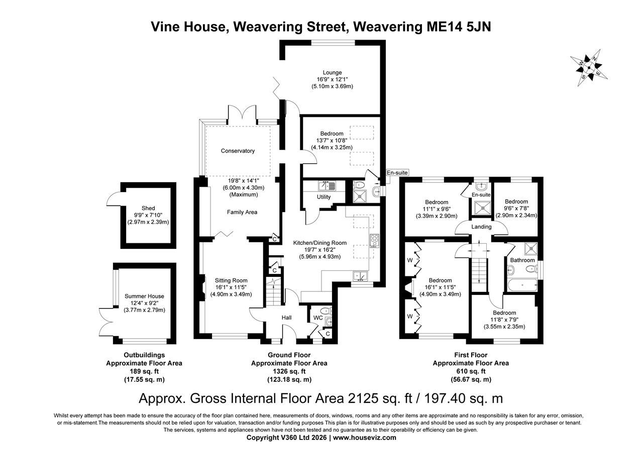 Vine House, Weavering floorplan
