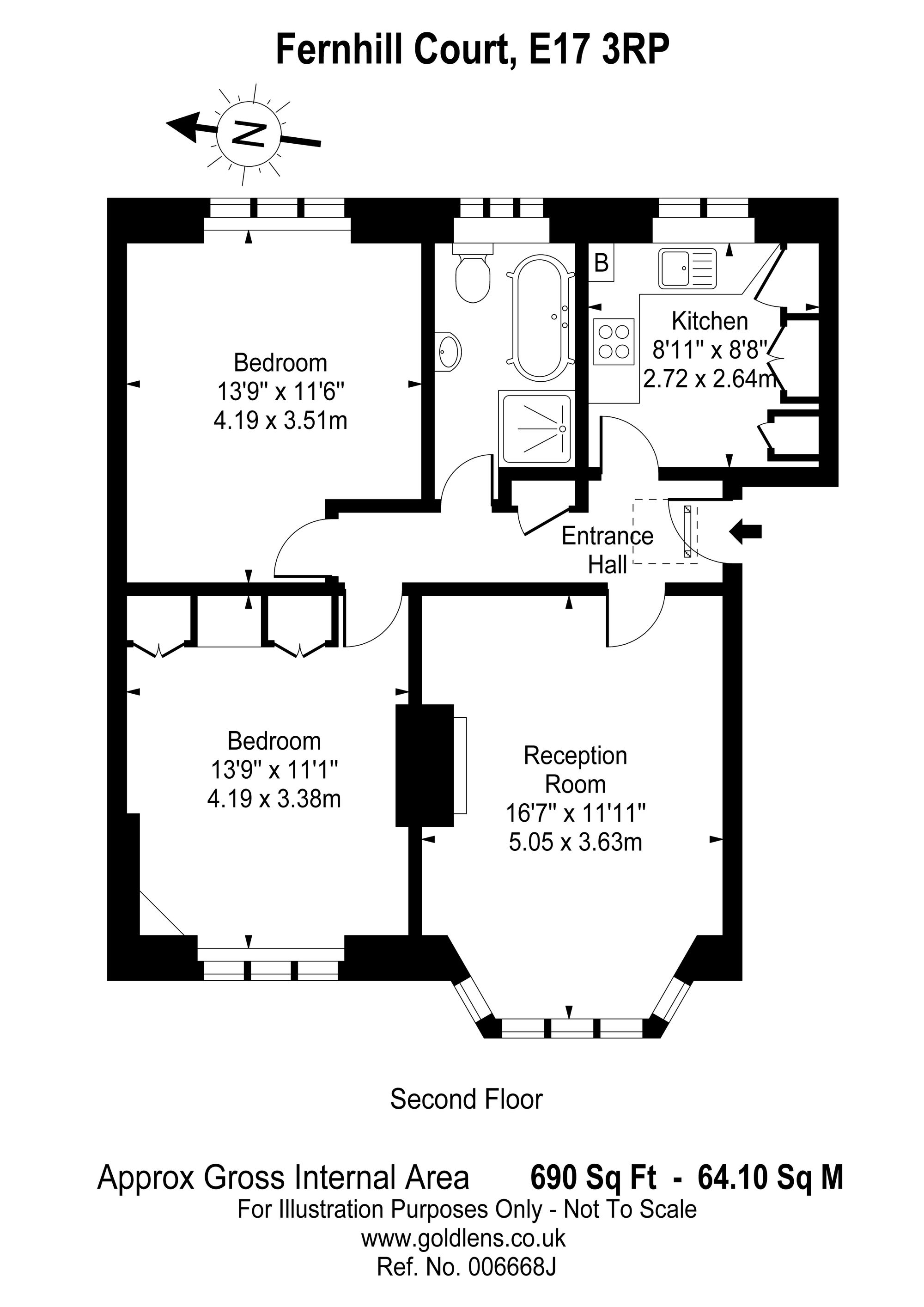 Fernhill Court, London, E17 floorplan