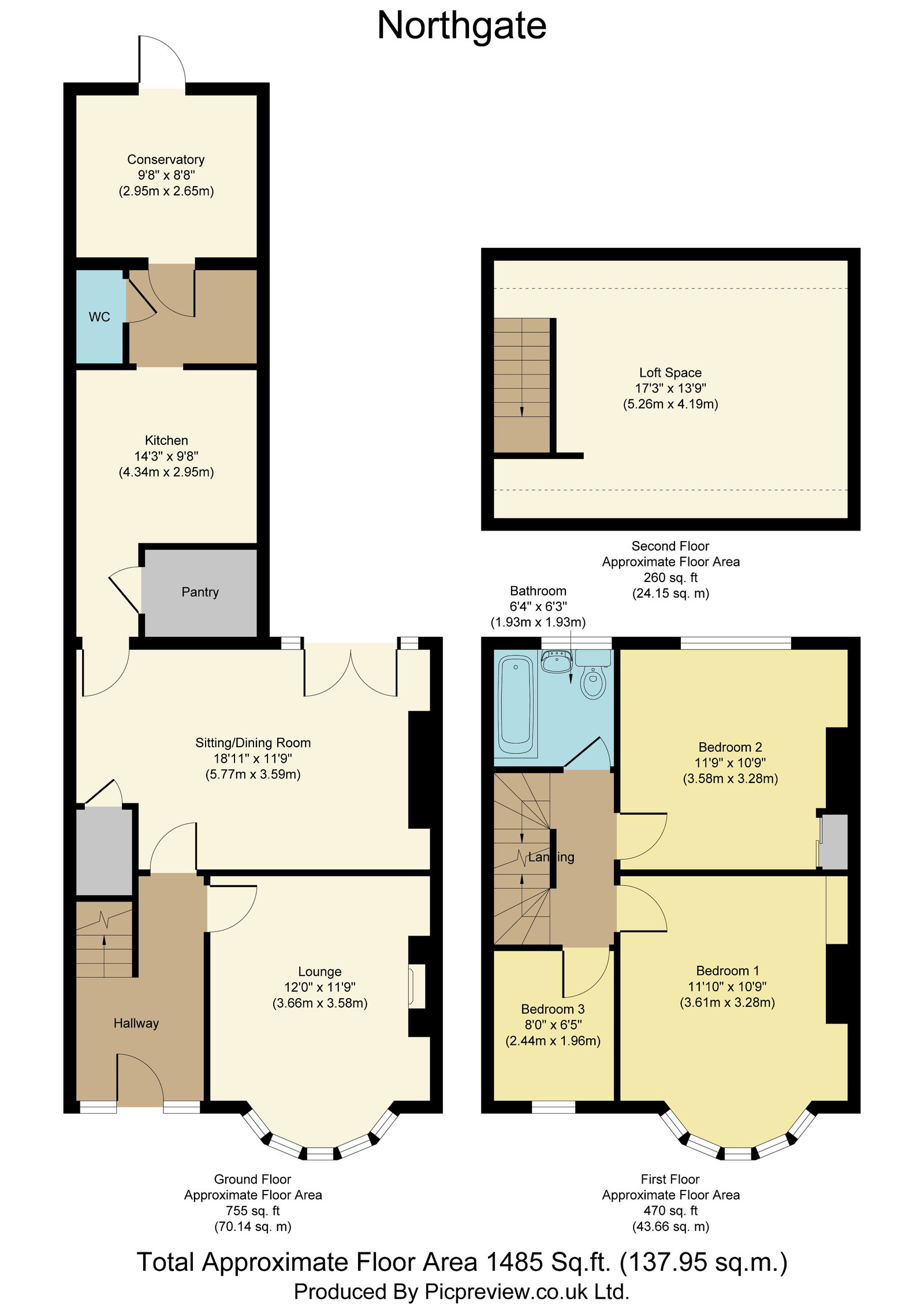 220, Northgate, Cottingham floorplan