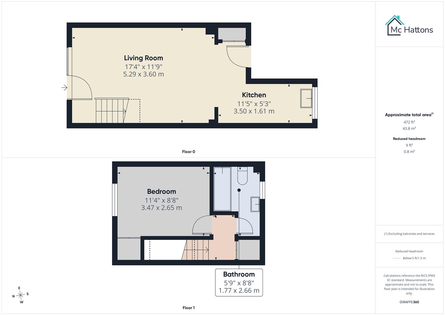9, Westbourne Court, Porthcawl floorplan