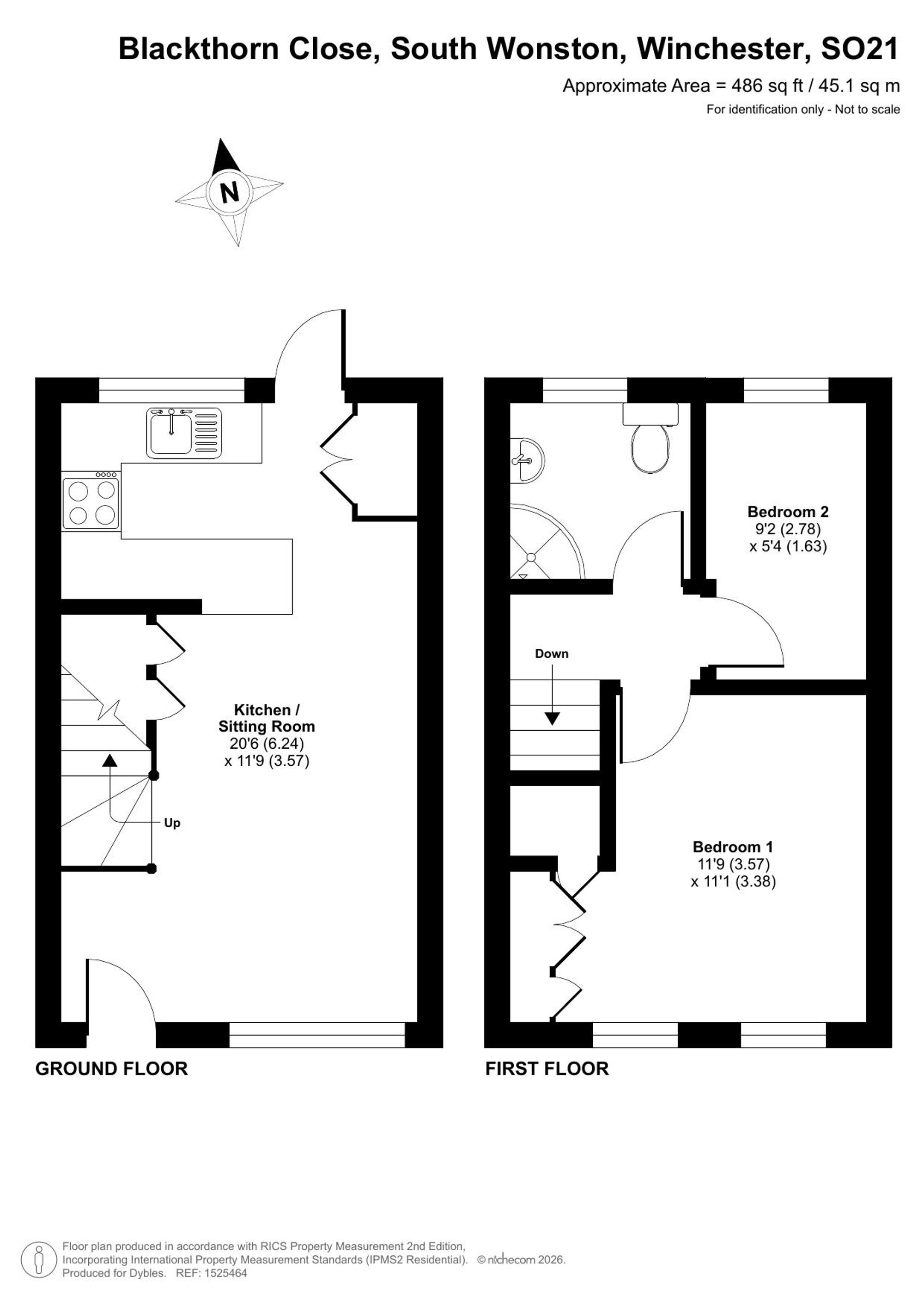 34 Blackthorn Close, Winchester floorplan