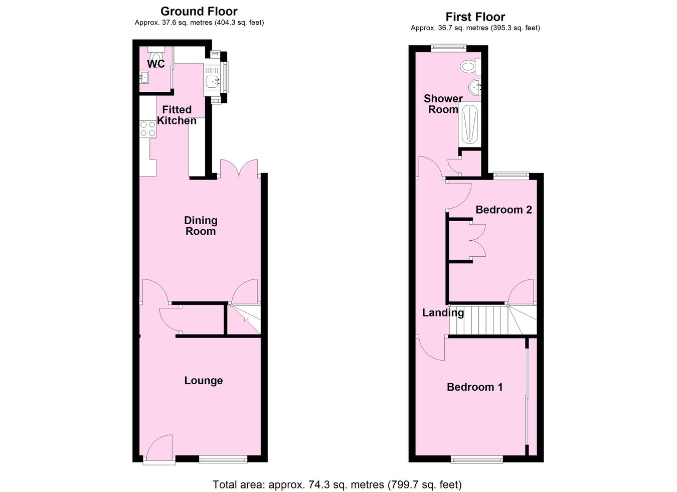 2, Portland Street, Leicester floorplan