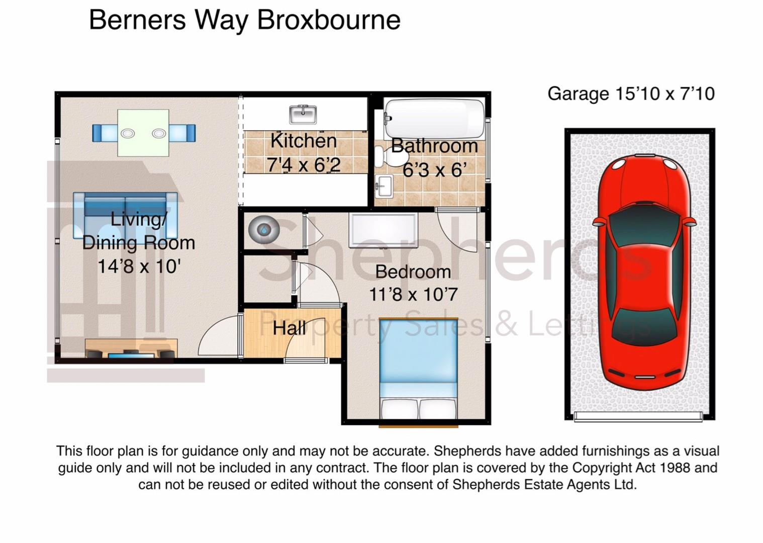 8, Berners Way, Broxbourne floorplan