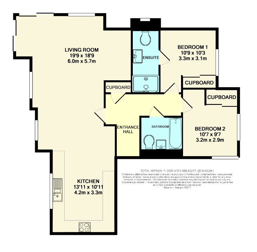 2 Bedrooms Flat to rent in Henfield House, Illett Way, Kilnwood Vale, Horsham RH12