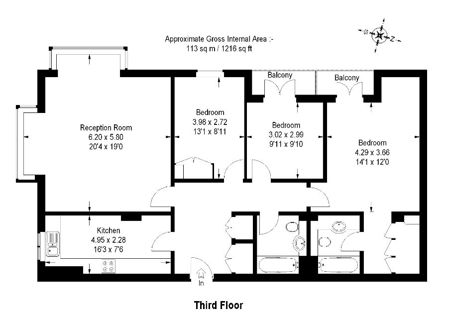 3 Bedrooms Flat to rent in Oak Lodge, Chantry Square, Kensington Green, London W8