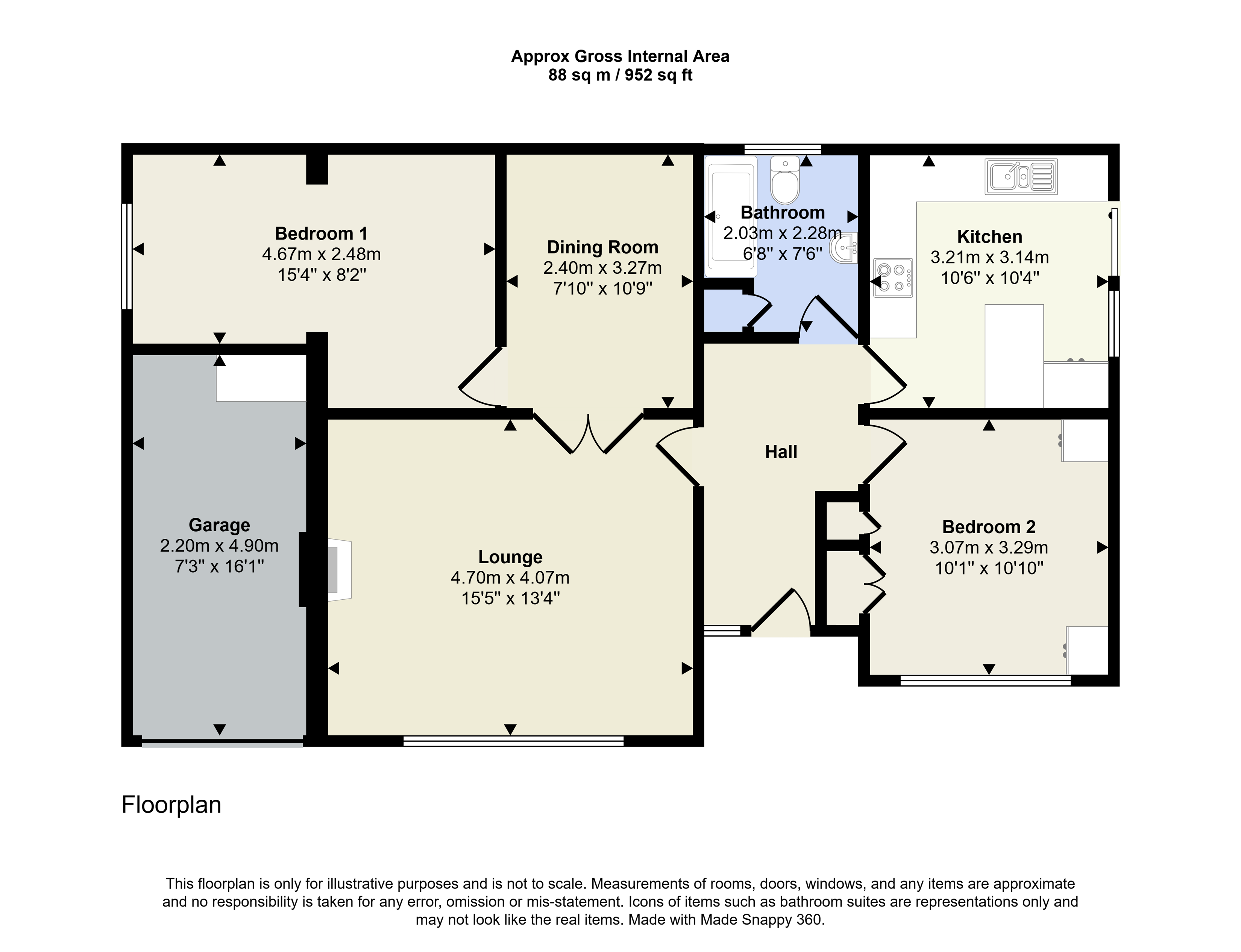 9, Rivergreen Crescent, Bramcote, Nottingham floorplan