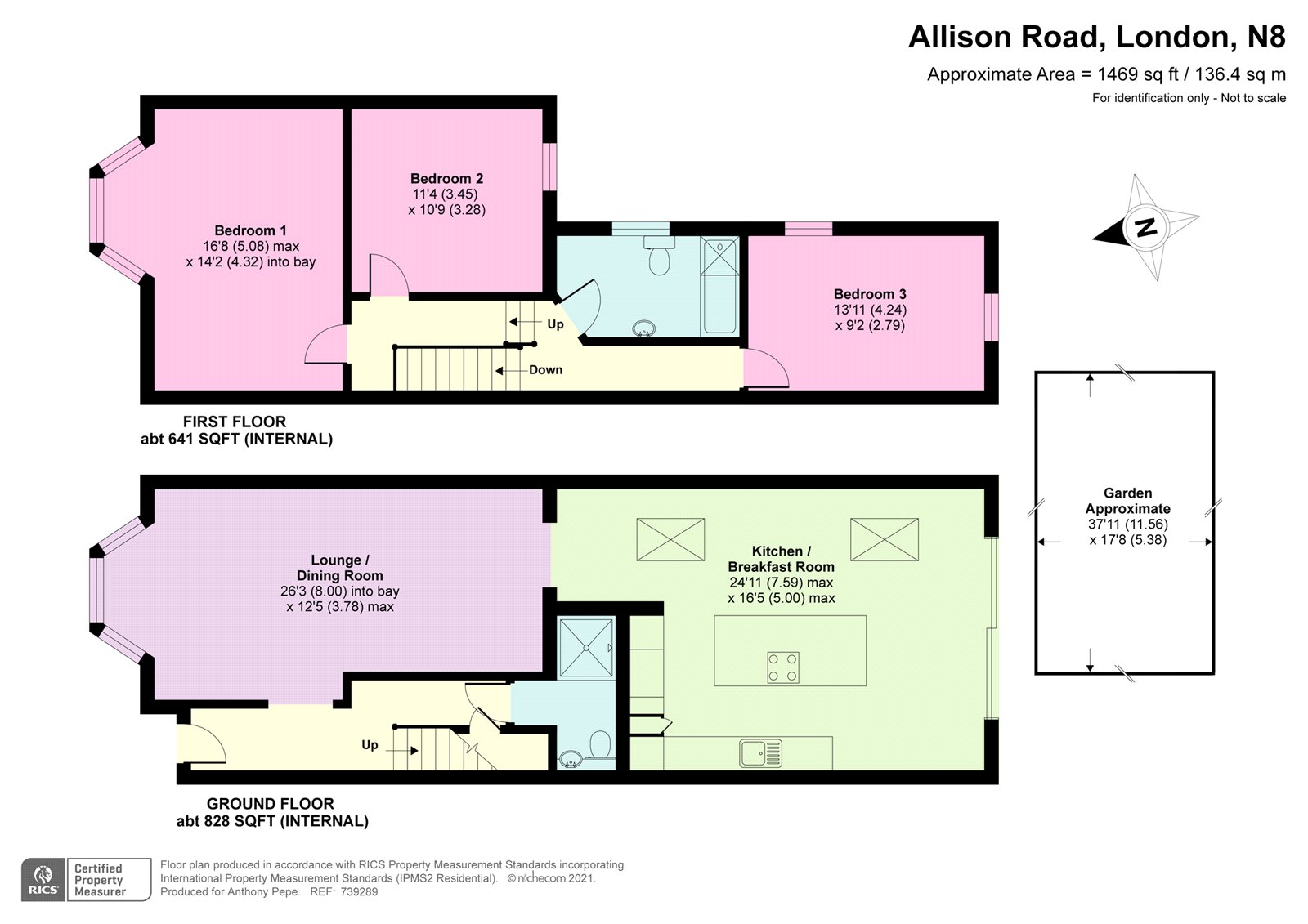 22, Allison Road, London floorplan