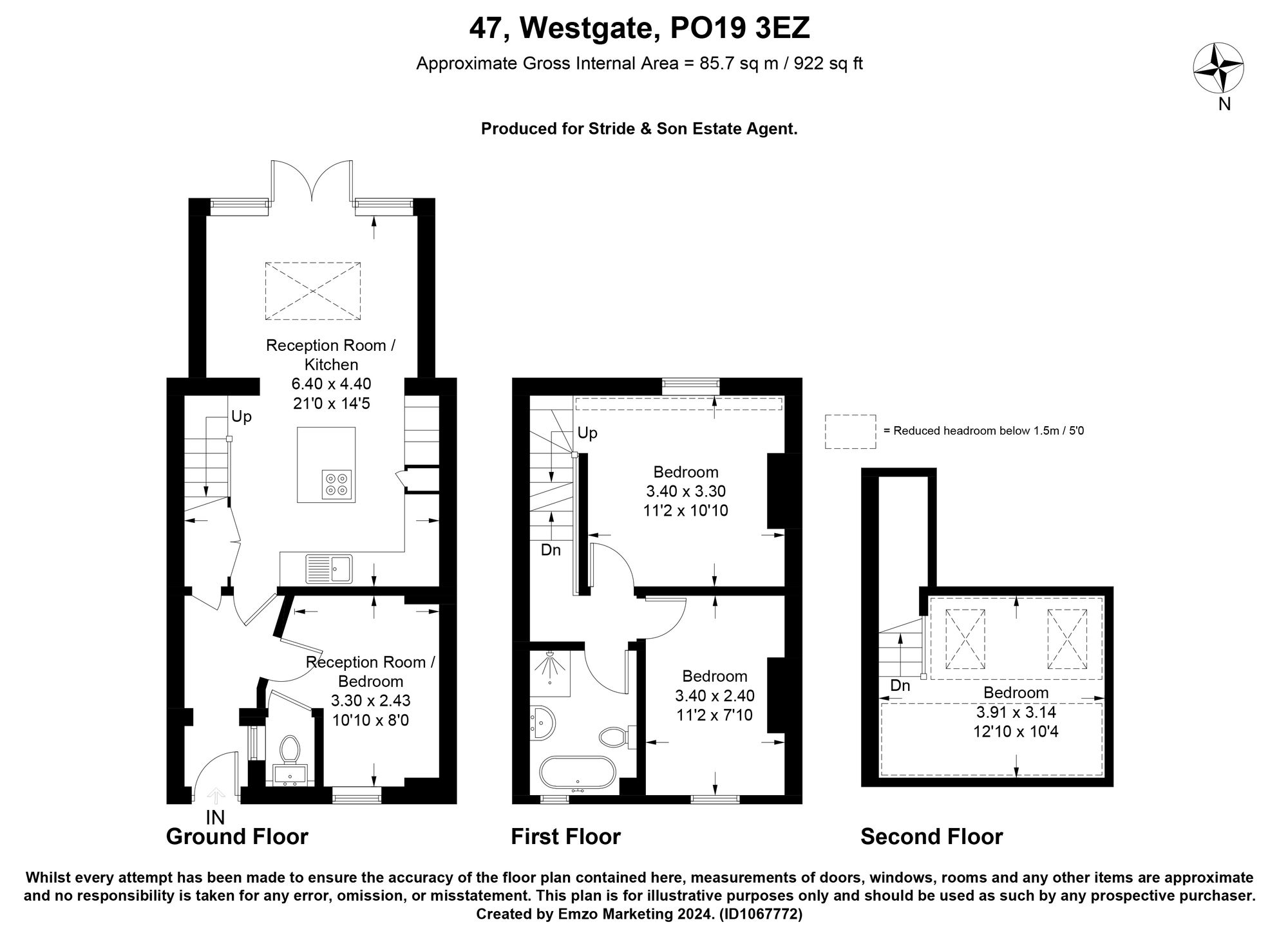 47 Westgate, Chichester floorplan