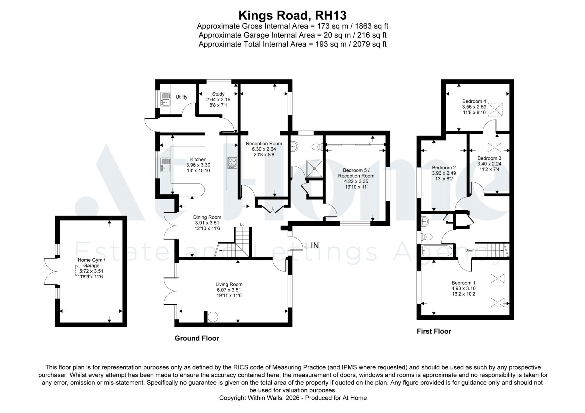 69, Kings Road, Horsham floorplan