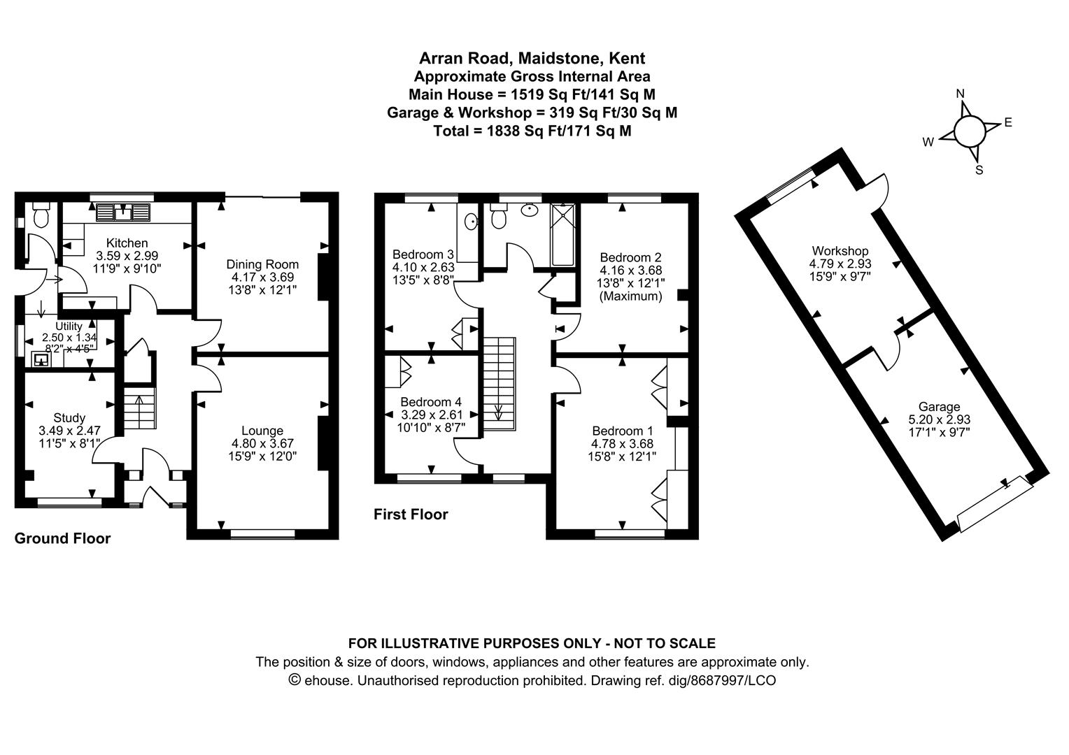 22, Arran Road, Maidstone floorplan