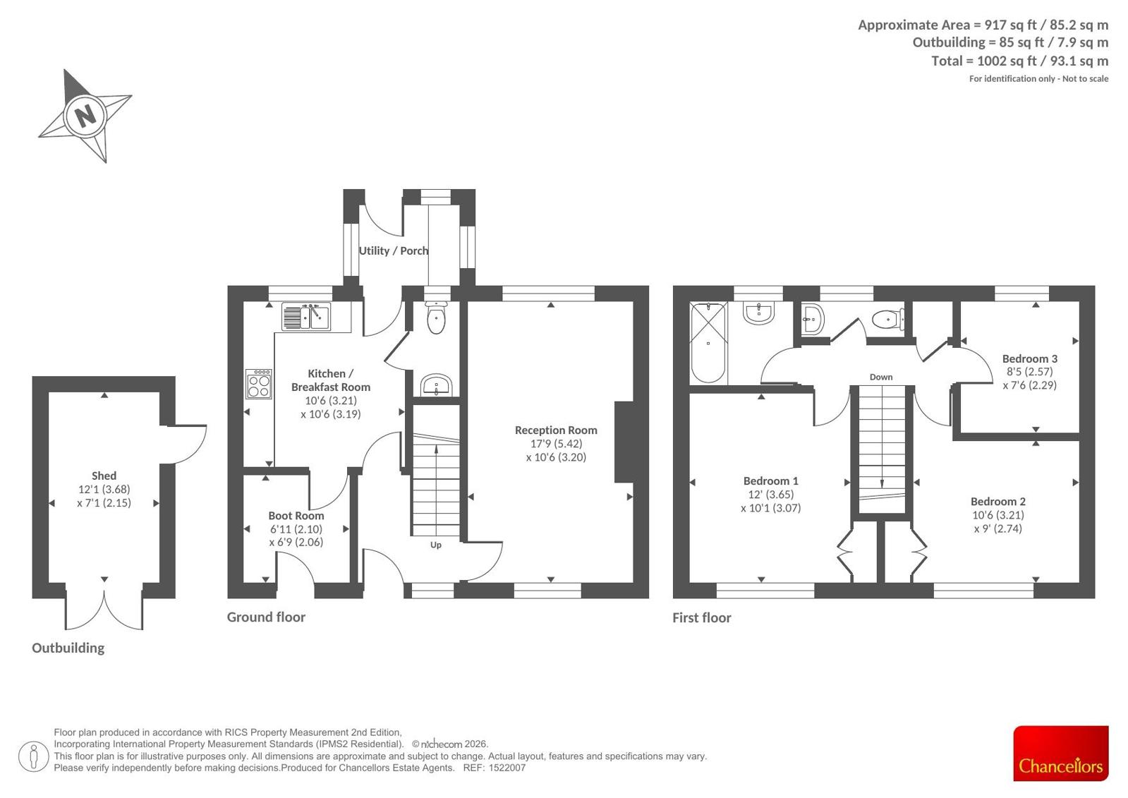 15, Llewellin Road, Herefordshire, County floorplan