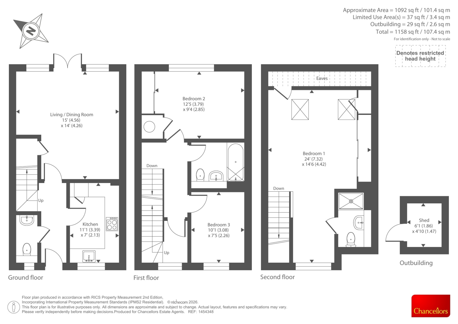 21 PADWORTH AVENUE, Padworth Avenue, Reading floorplan