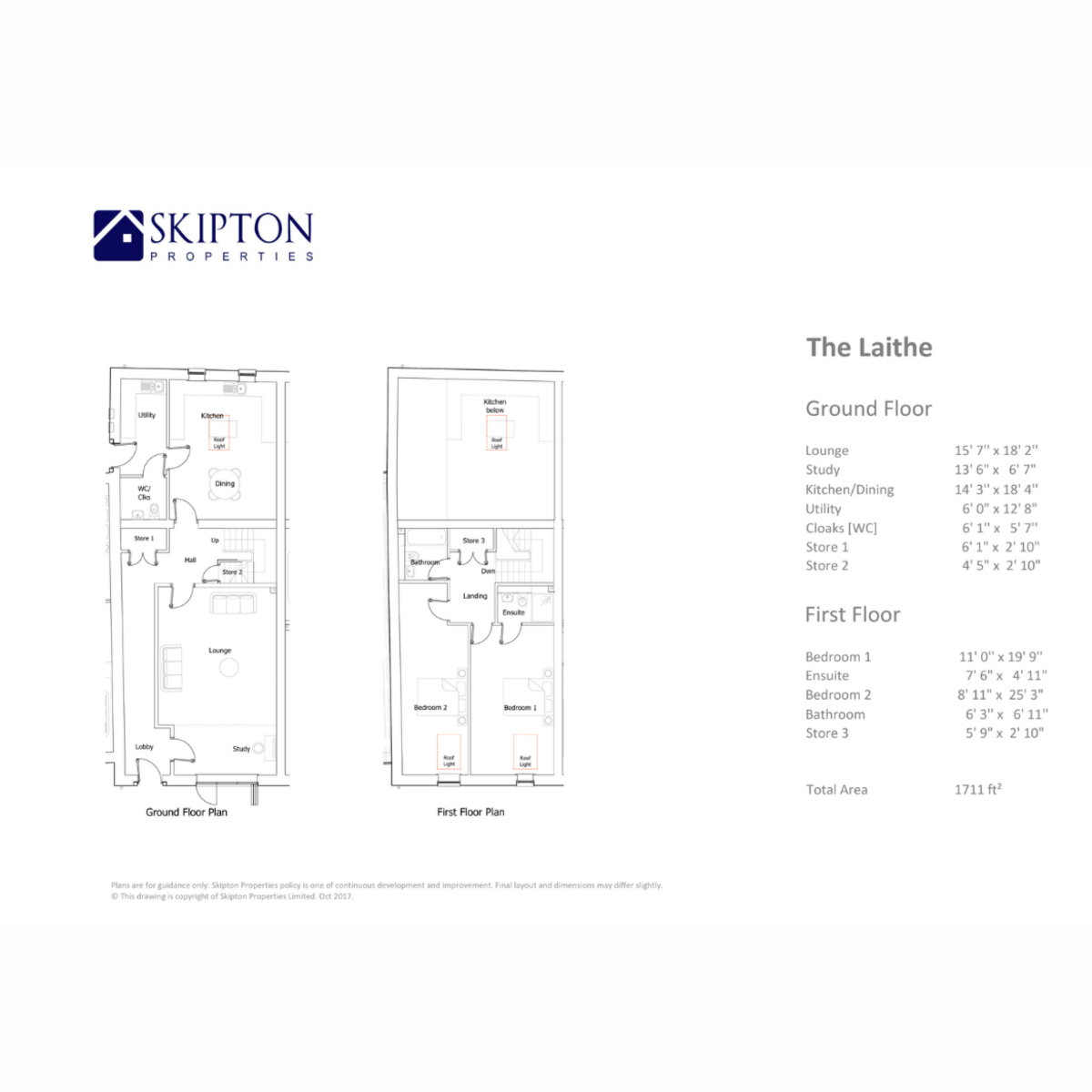 Plot 32 The Laithe, Pendle Farm, Worsthorne floorplan