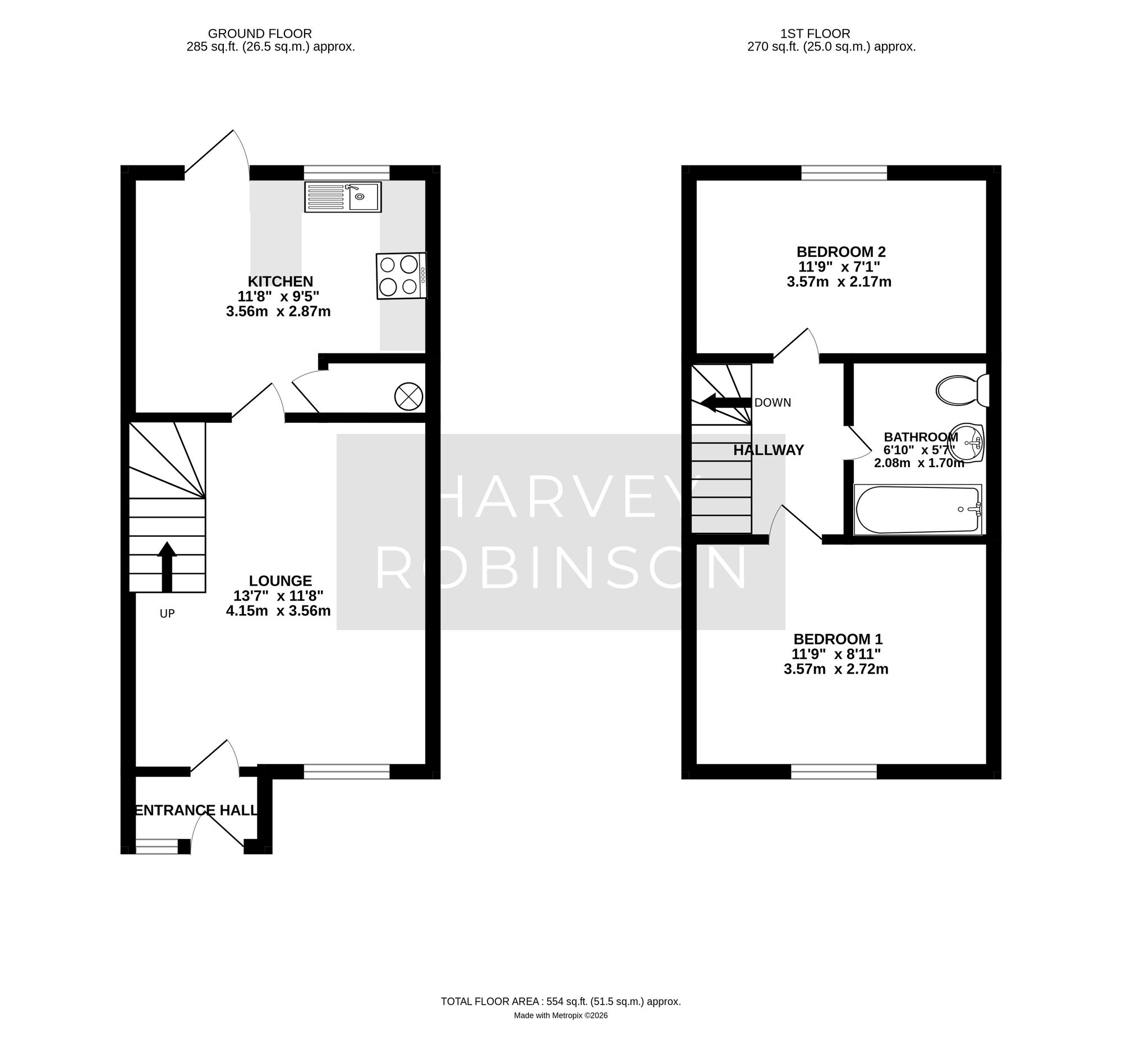 13 Swallowfield, Bedford floorplan