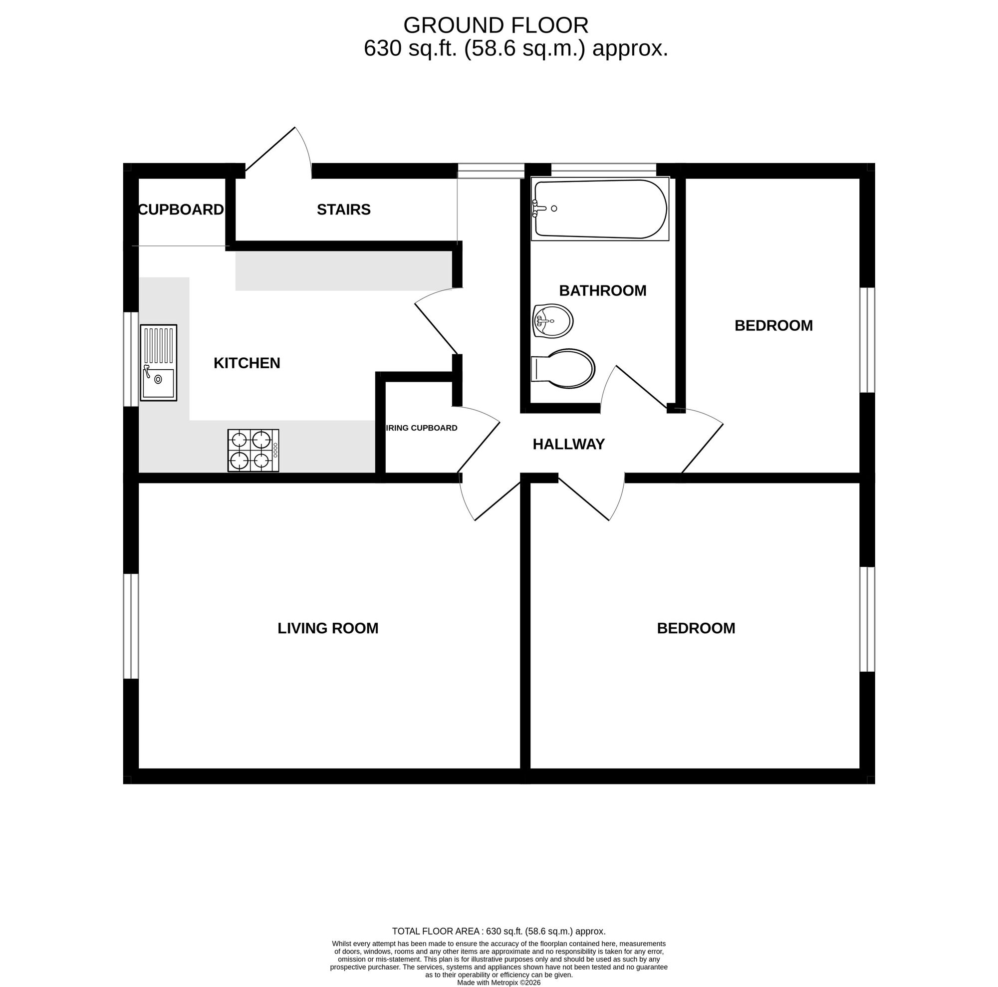 18 Crypt Court, Gloucester floorplan