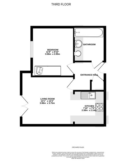 Flat 301,, Orchard Plaza, Dorset floorplan