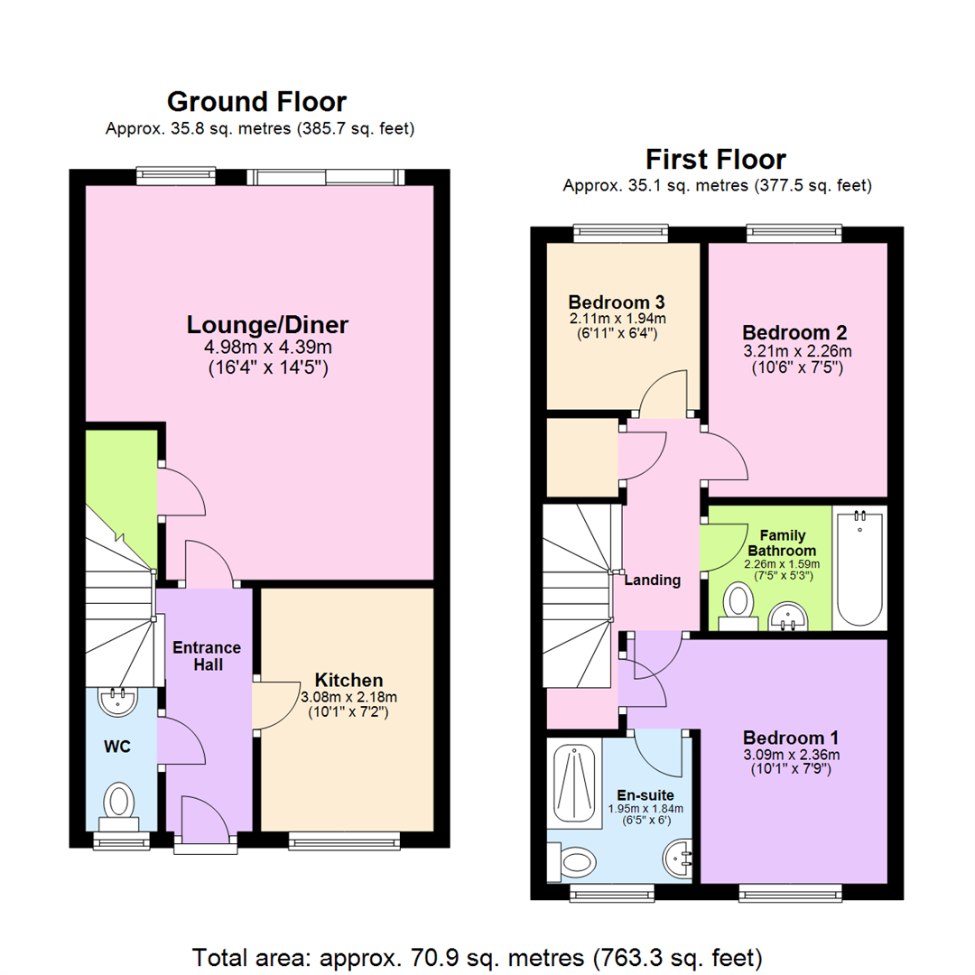 Bridle Mews, Thorpe Willoughby, Selby YO8, 3 bedroom end terrace house