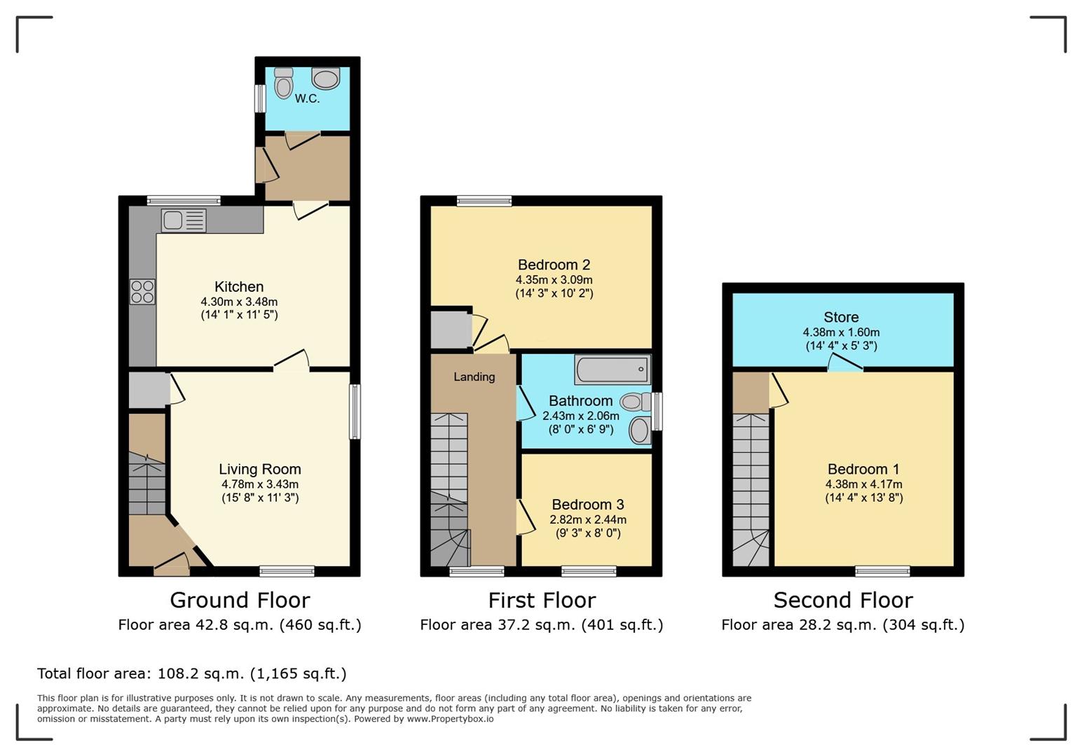 145, Chedworth Drive, Worcester floorplan
