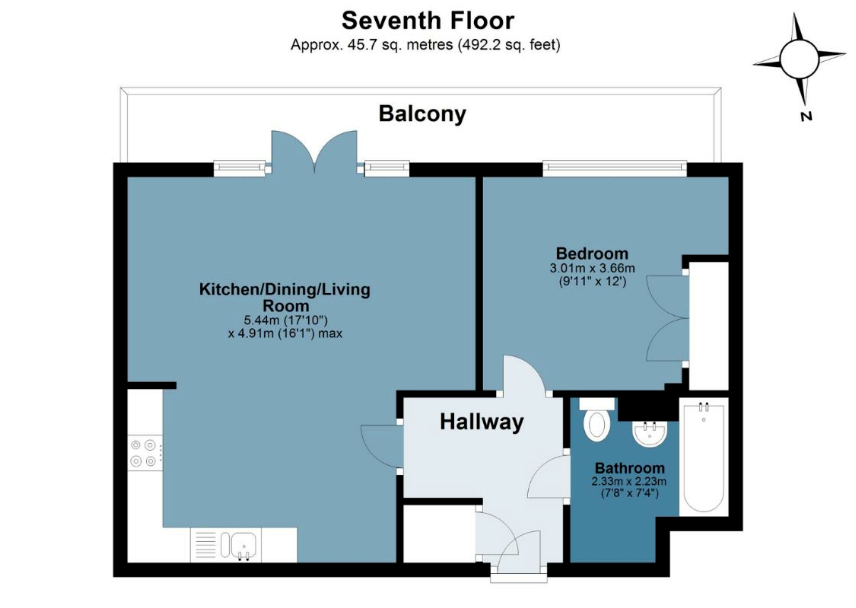 Caramel Court, Taylor Place, London floorplan