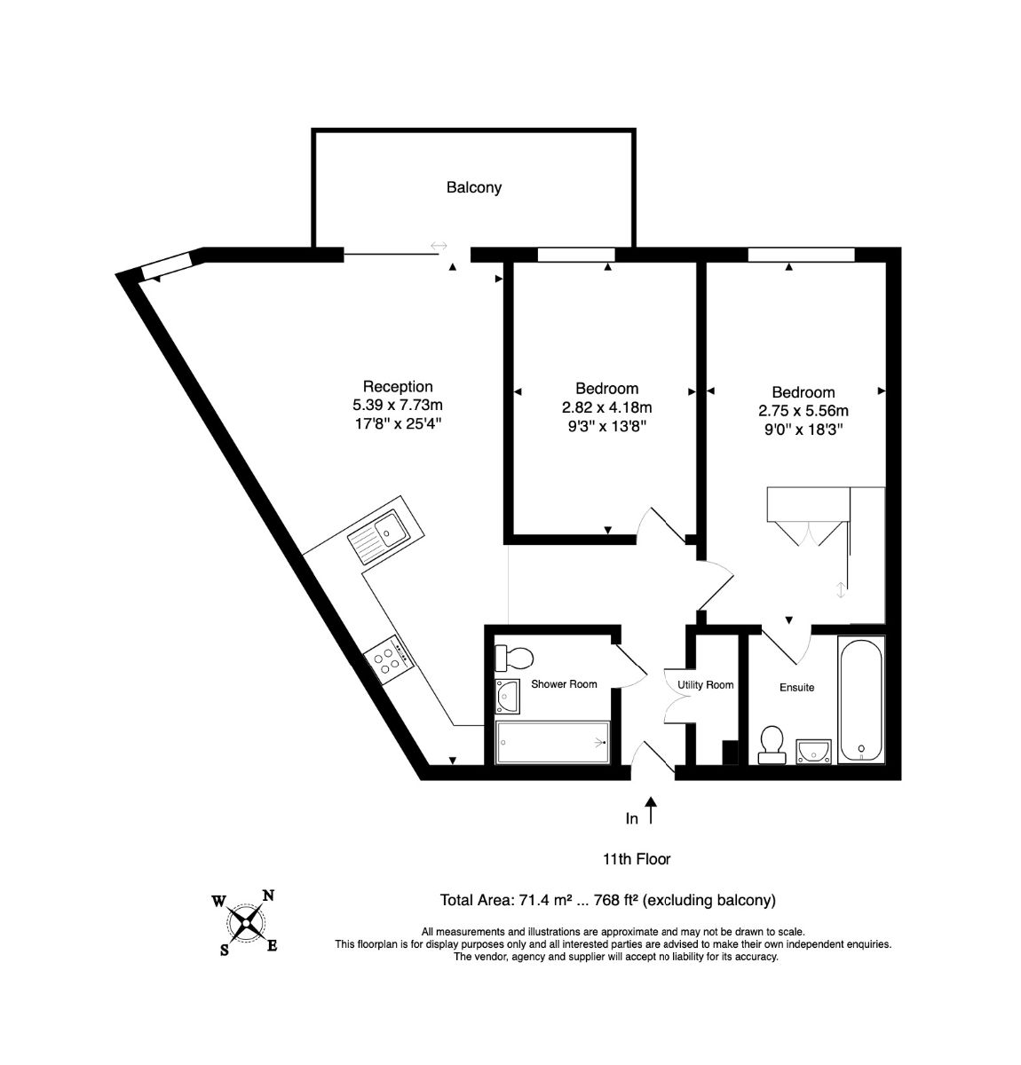 Flat 1104, Norton House, London floorplan