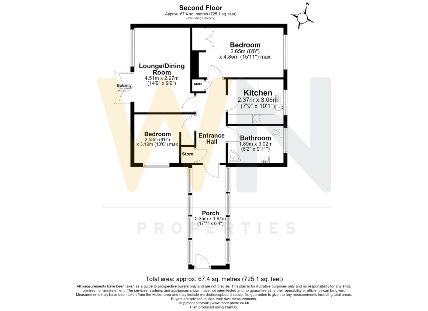 9B, Rockleigh Court, Hutton Road, Shenfield floorplan