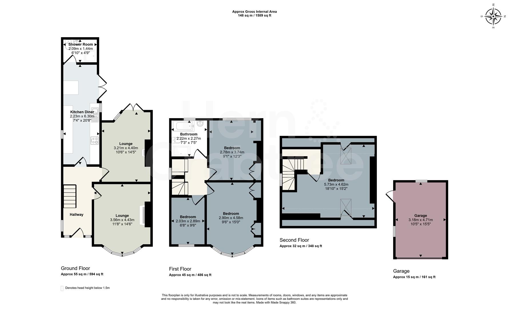 17, St. Agnes Road, Cardiff floorplan