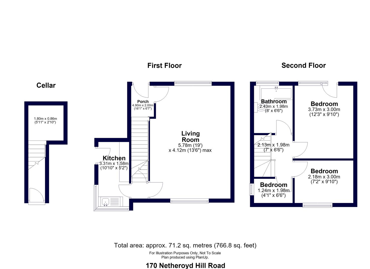 Netheroyd Hill Road, Huddersfield floorplan