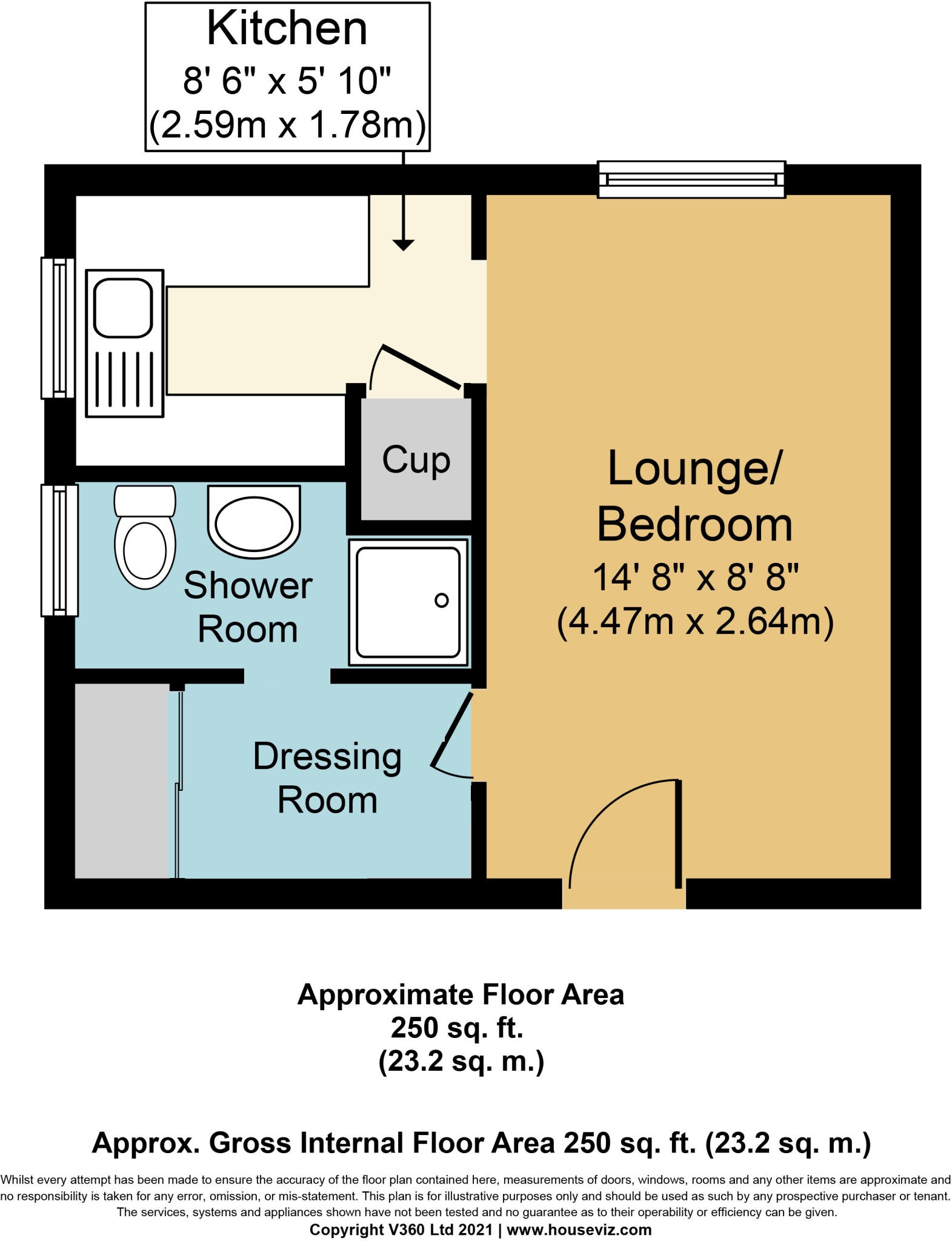 Flat F, 70, Comet Way, Dorset floorplan