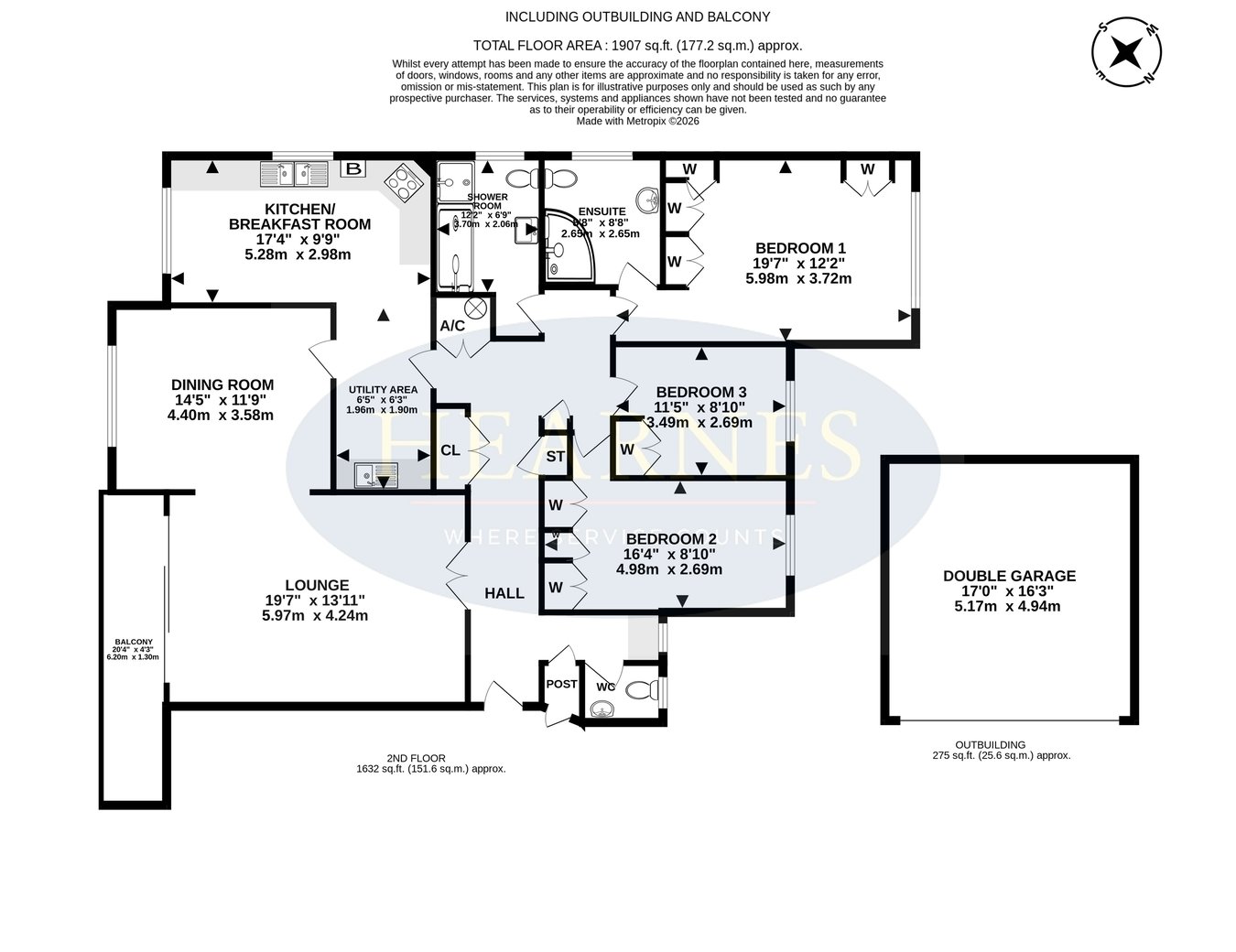 Flat 6 Balcombe Court, Balcombe Road, Poole floorplan