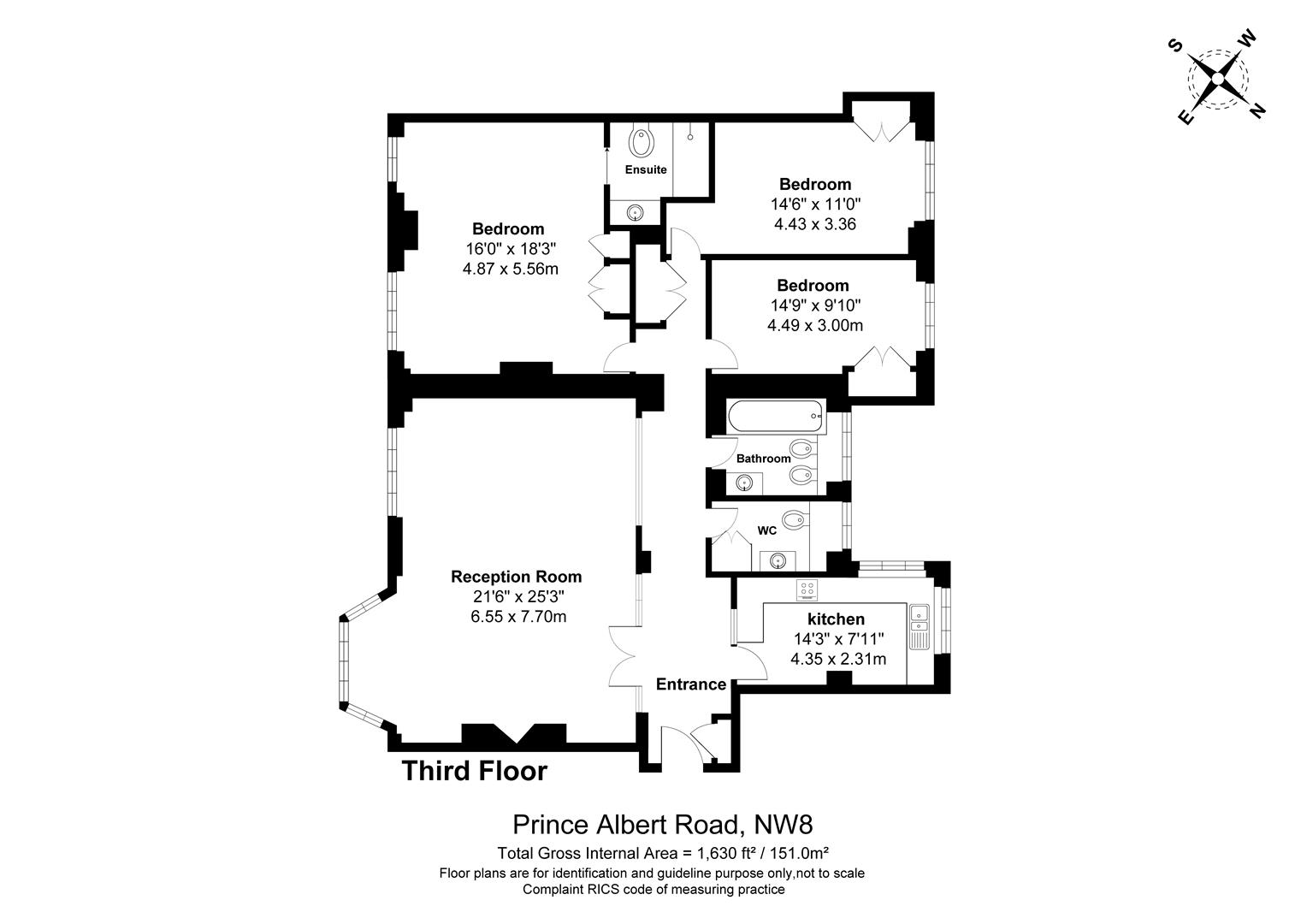 18, St James Close, Prince Albert Road, St Johns Wood floorplan