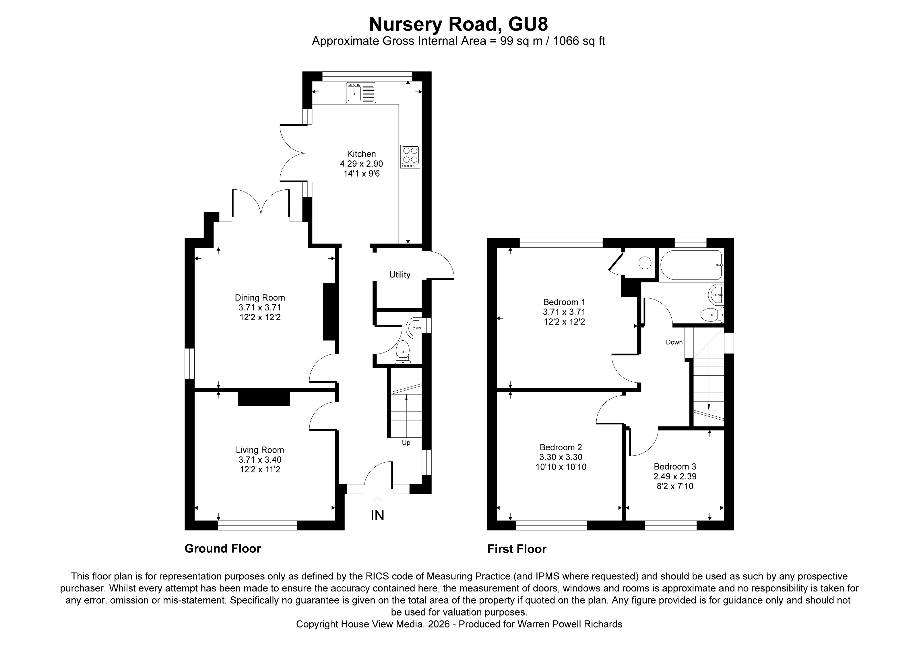 15, Nursery Road, Surrey floorplan