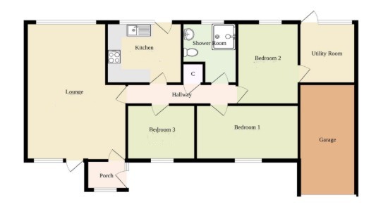 12, School Road, Great Yarmouth floorplan