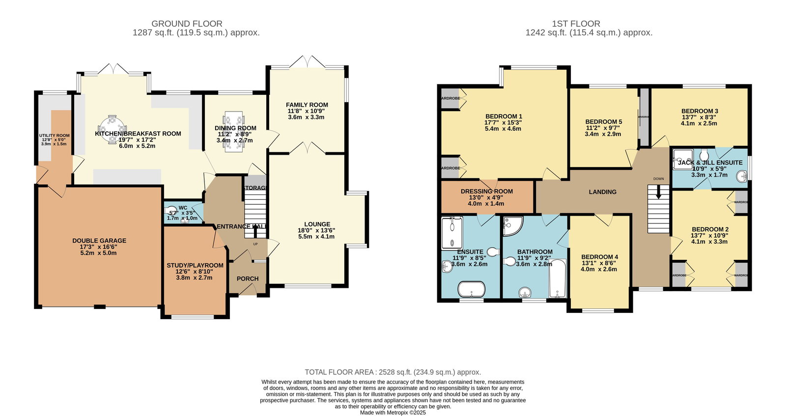 4, Vale Close, Lichfield floorplan