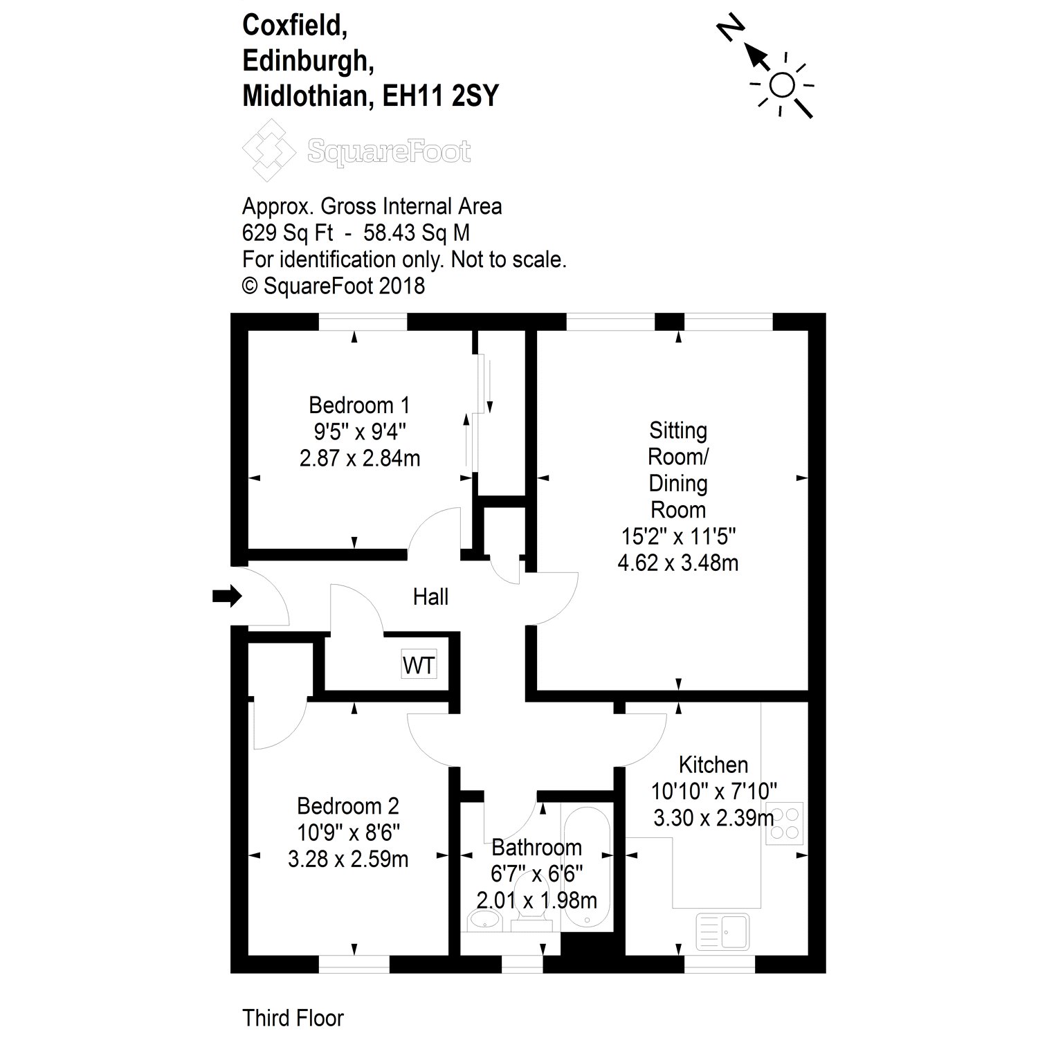 2 Bedrooms Flat for sale in Coxfield, Gorgie, Edinburgh EH11