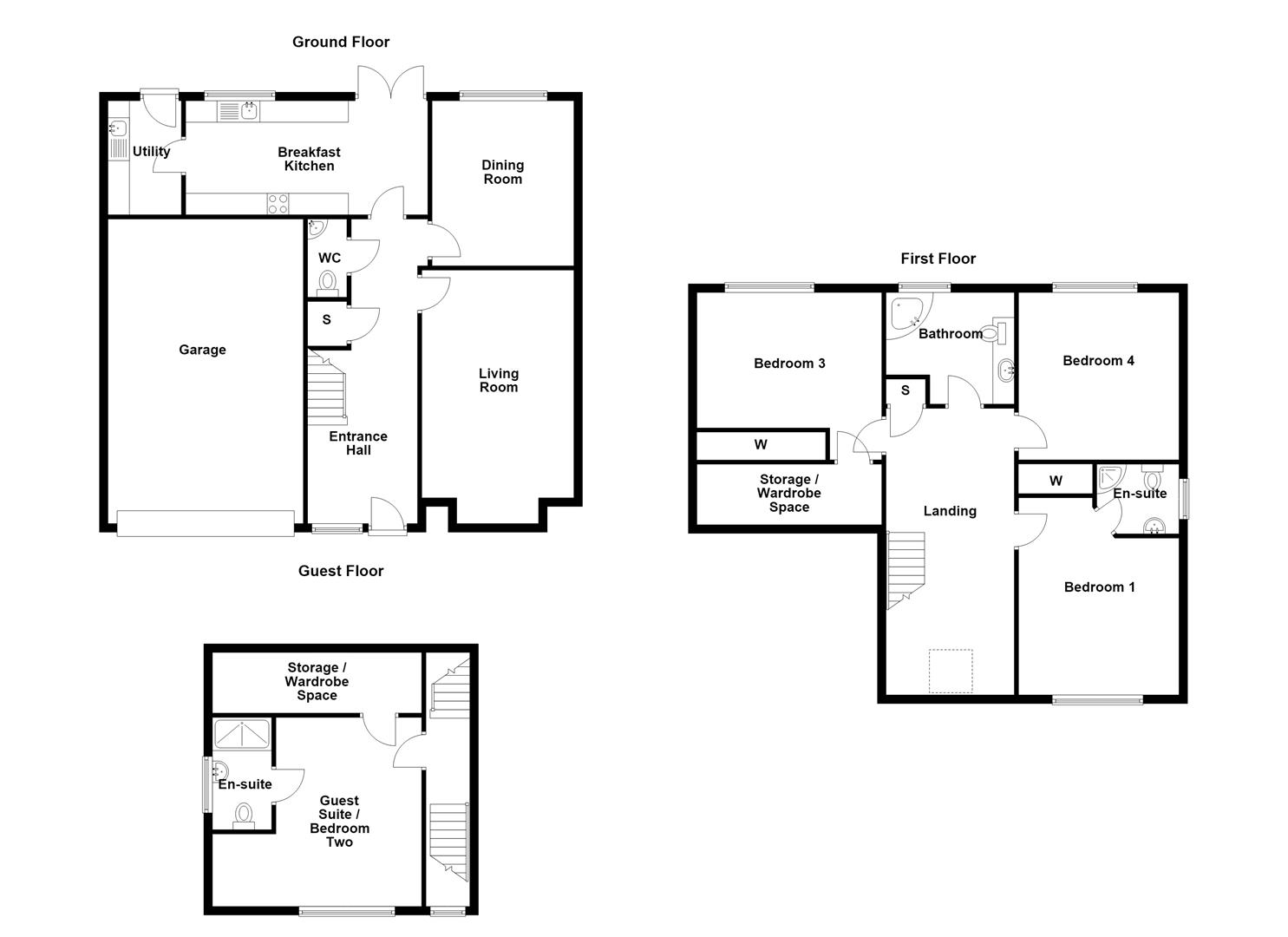 2, Sandyfield Court, Biddulph floorplan