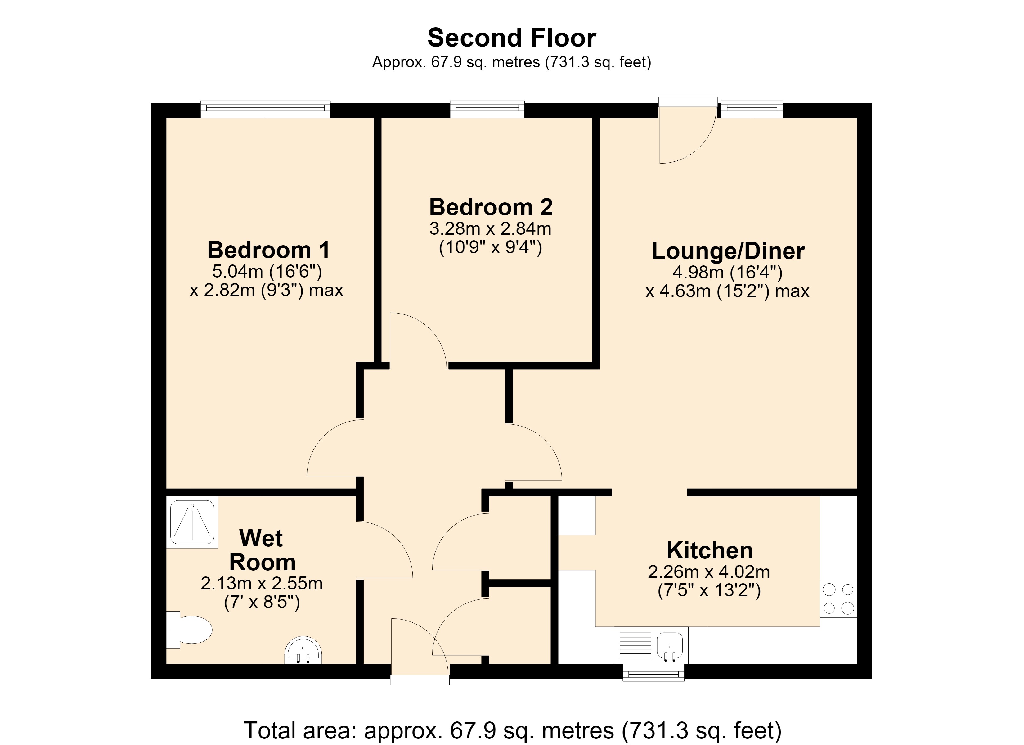 37, Florence Court, Wiltshire floorplan