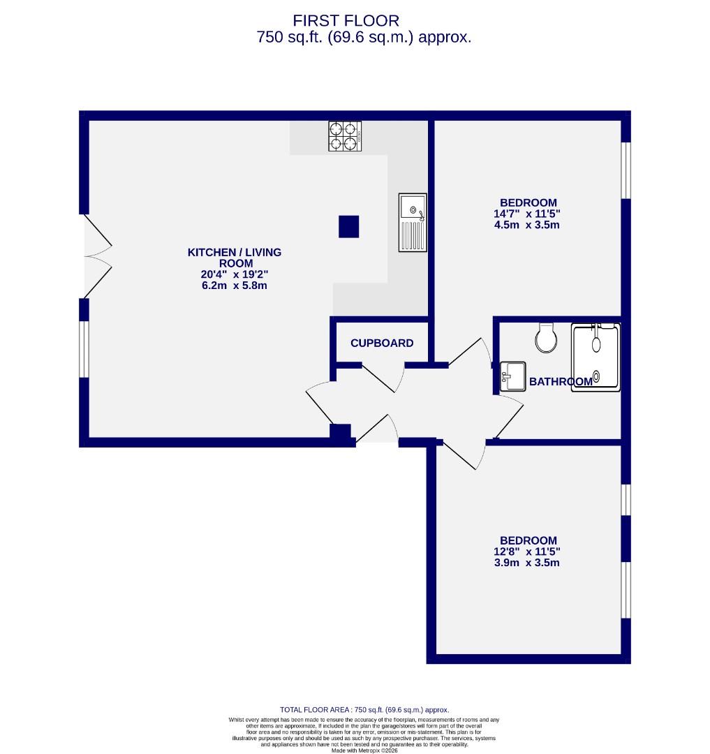 Flat 24, The Walk, Holgate Road, York floorplan