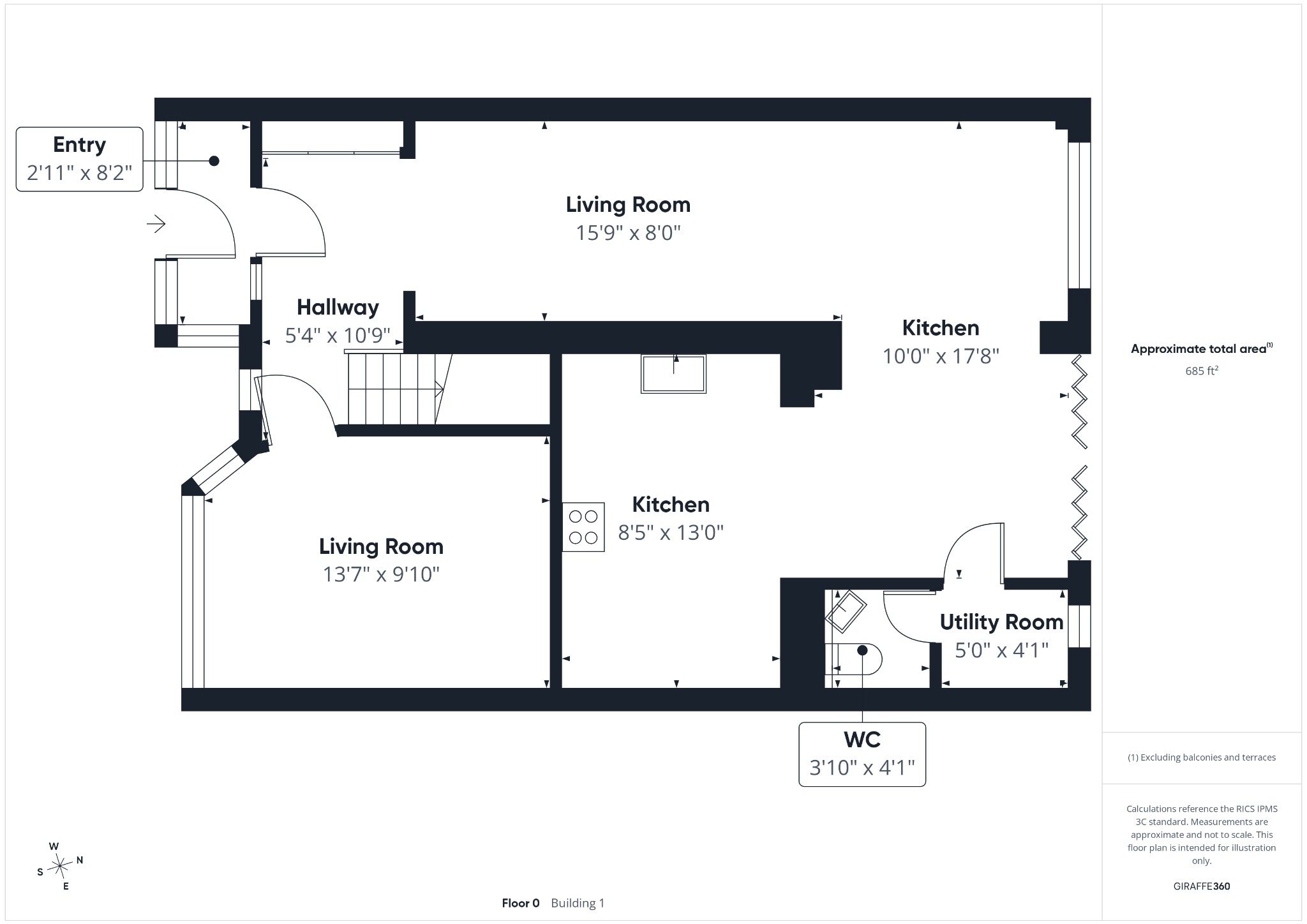 136 Burns Avenue, Sidcup, Kent floorplan