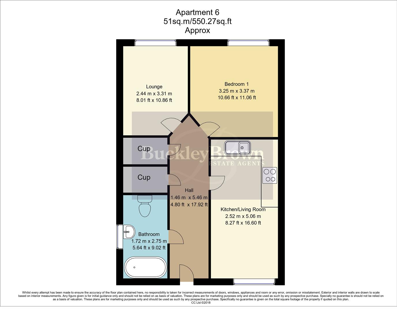 Apartment 6, St. Crispins Court, Stockwell Gate, Mansfield floorplan