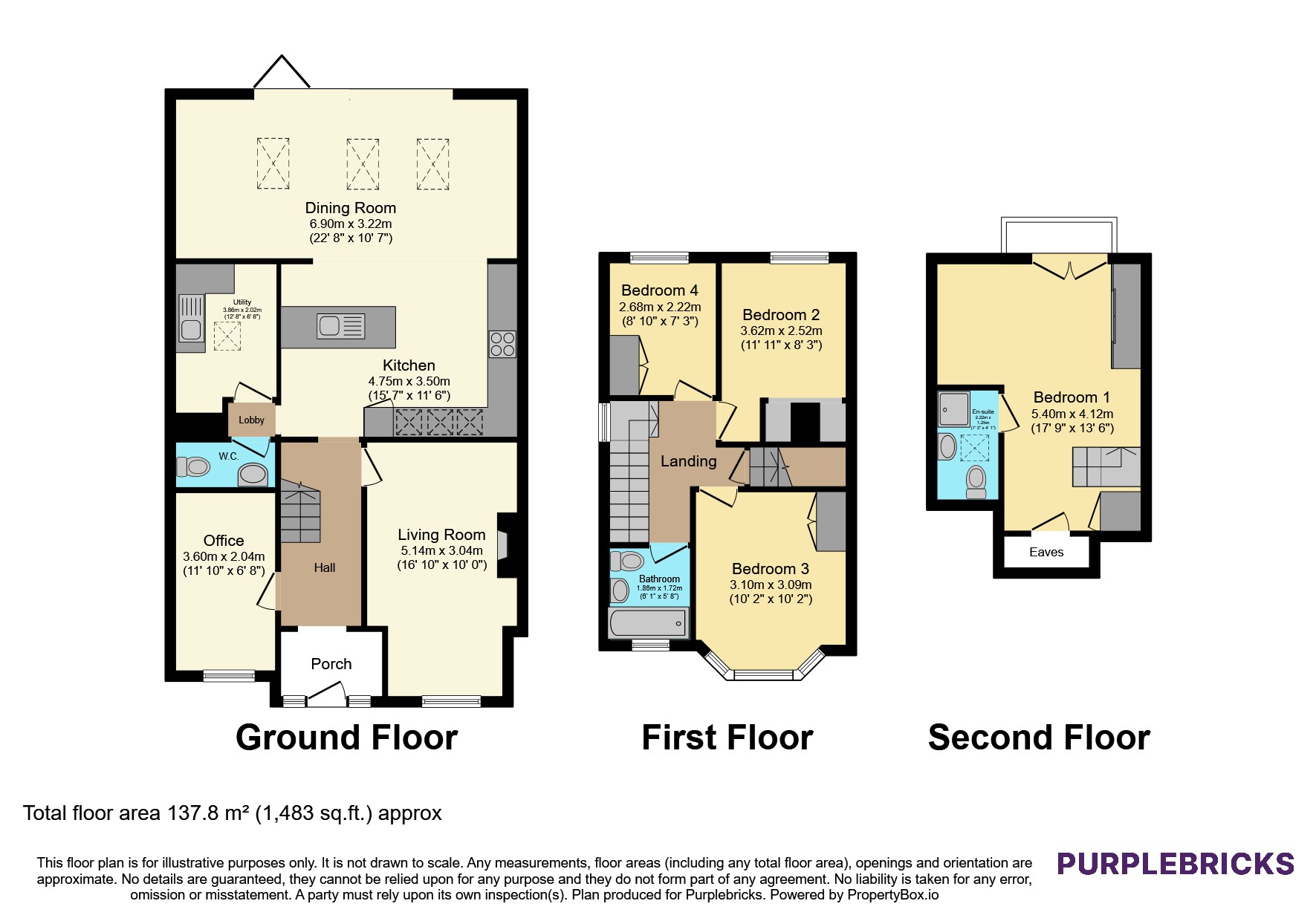 37, Willoughby Close, Bristol floorplan